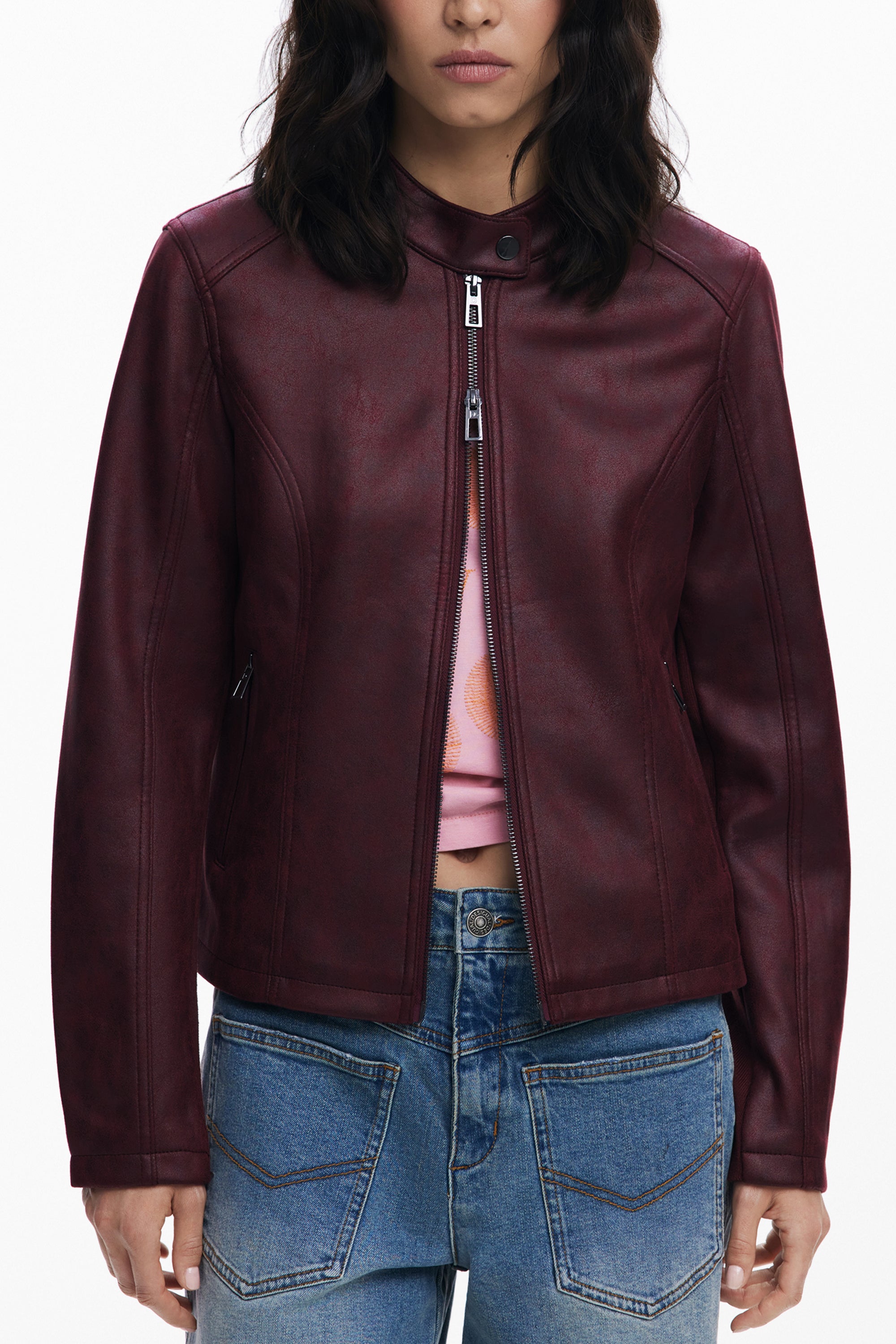 DESIGUAL WOMENS RED JACKET