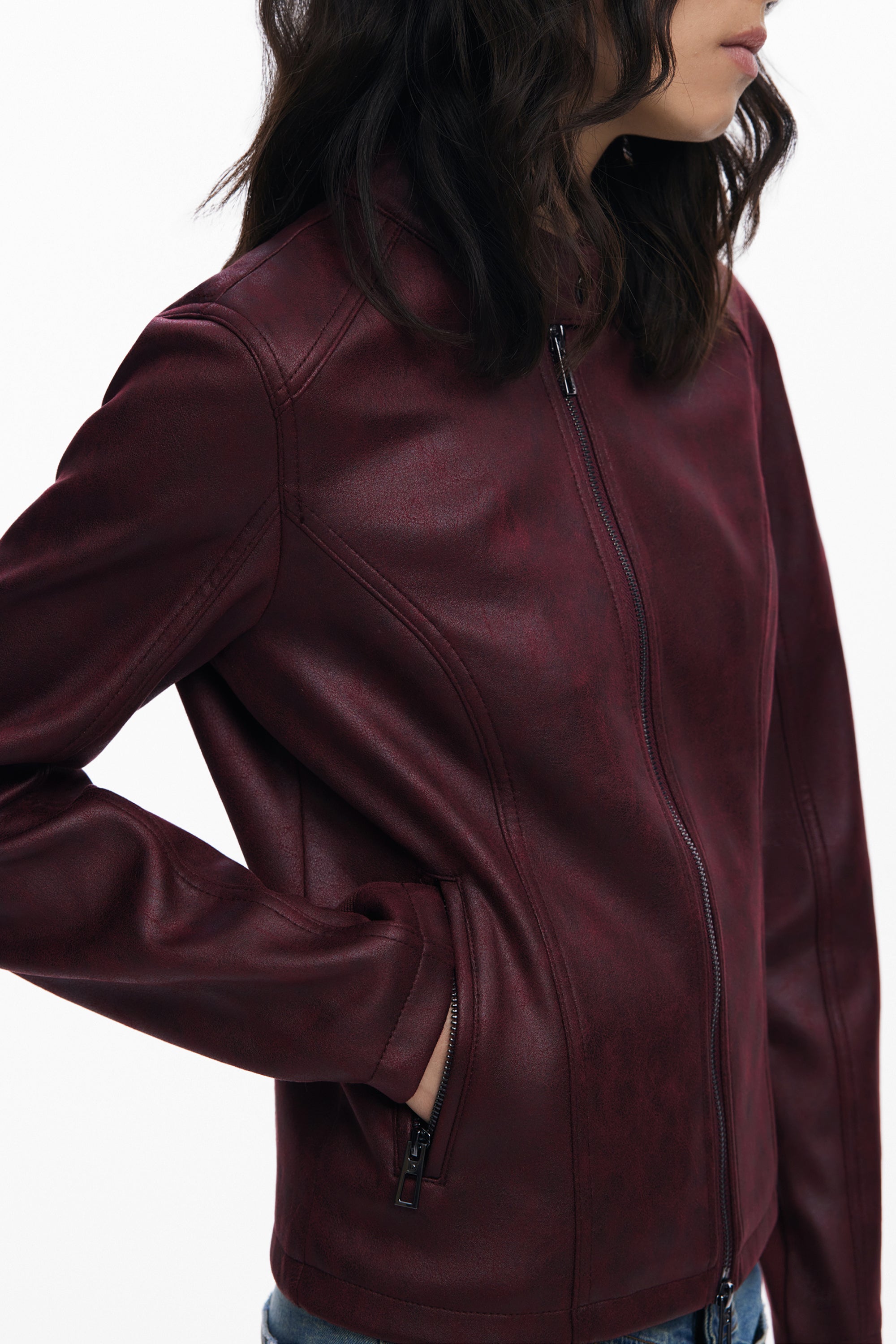 DESIGUAL WOMENS RED JACKET