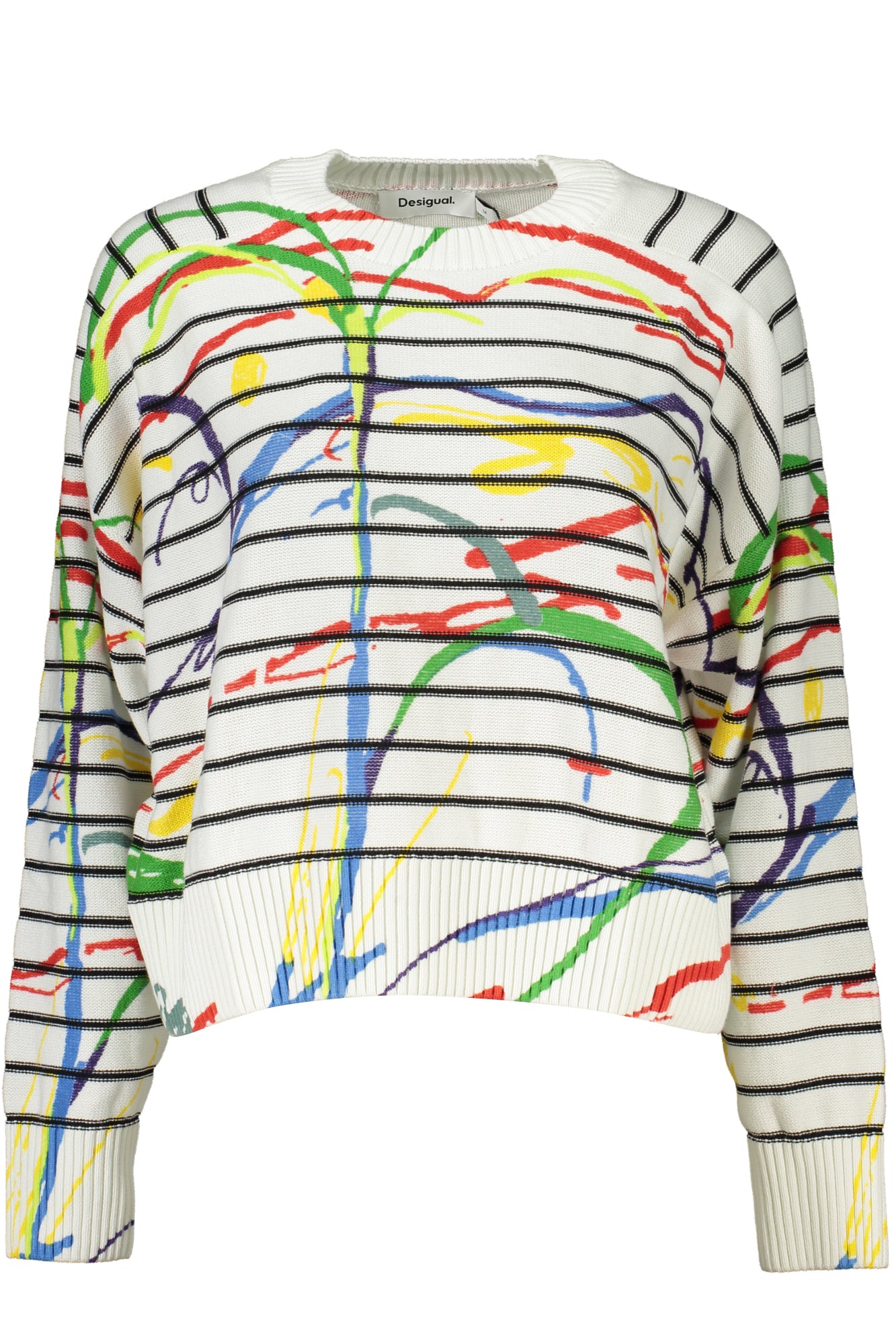 DESIGUAL WHITE WOMENS SWEATER