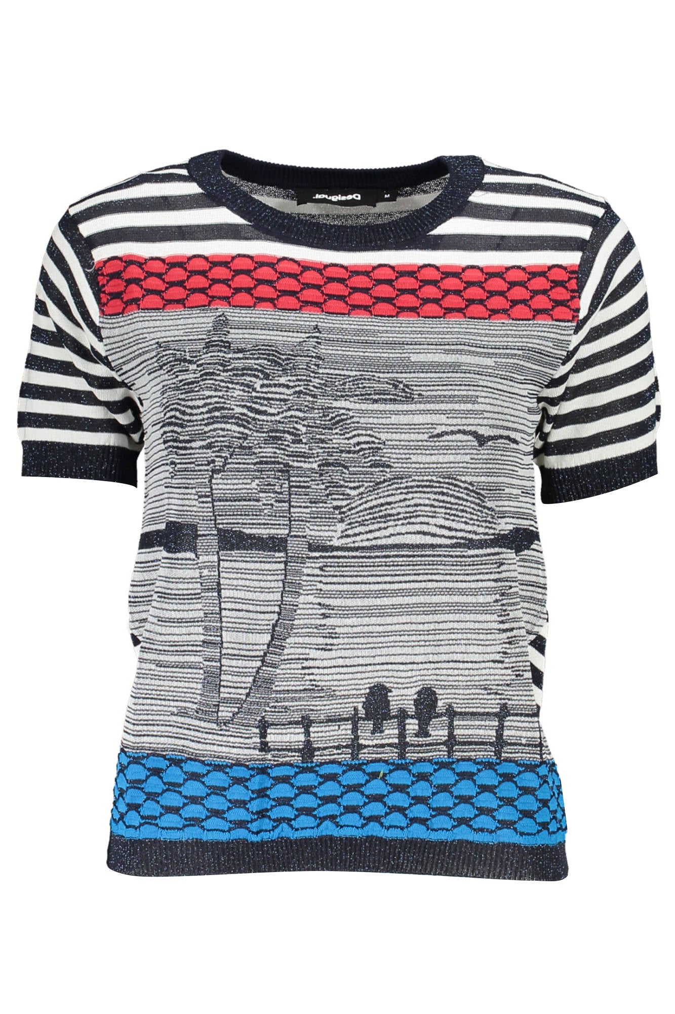 DESIGUAL WOMENS BLUE SWEATER