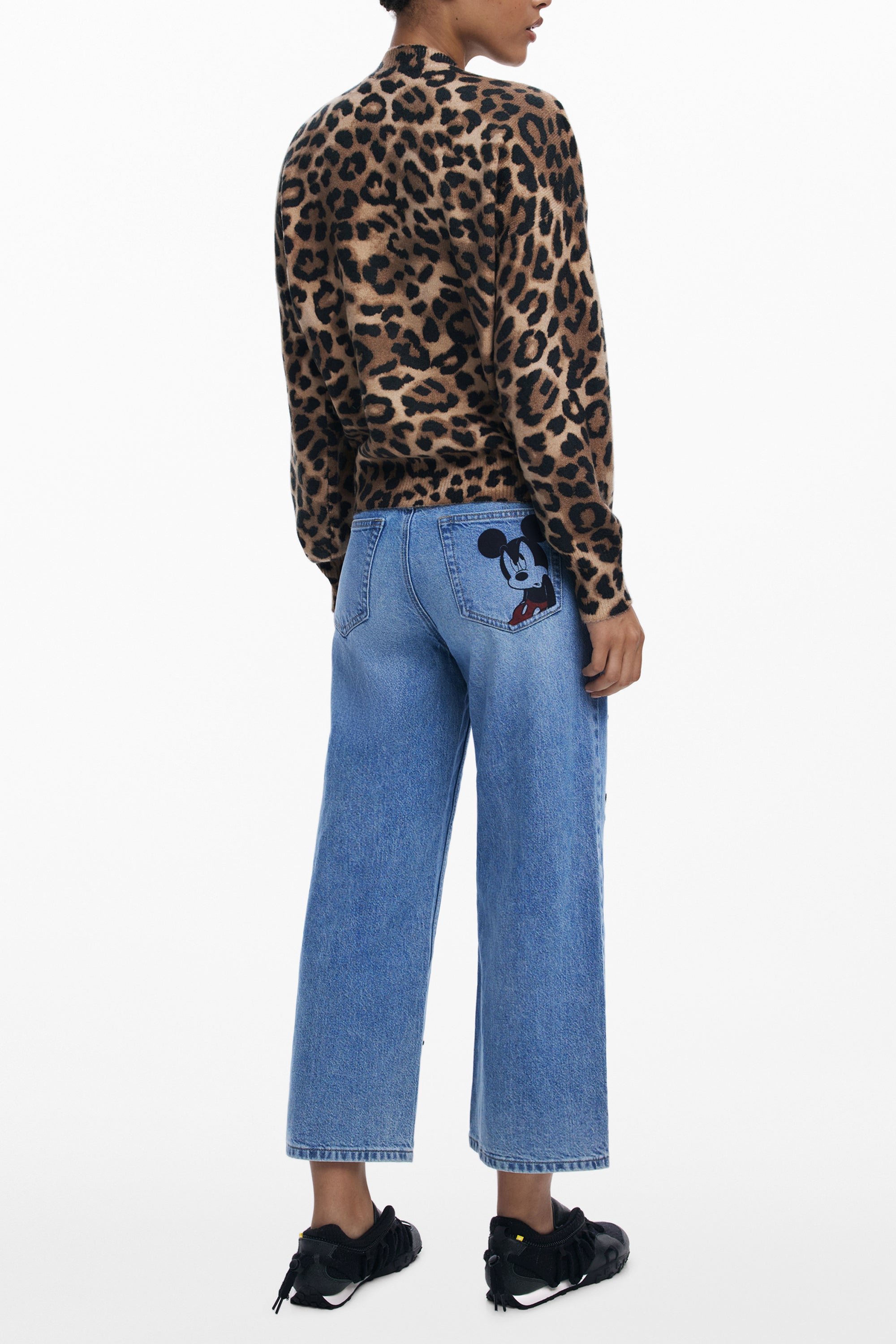 DESIGUAL WOMENS BROWN SWEATER