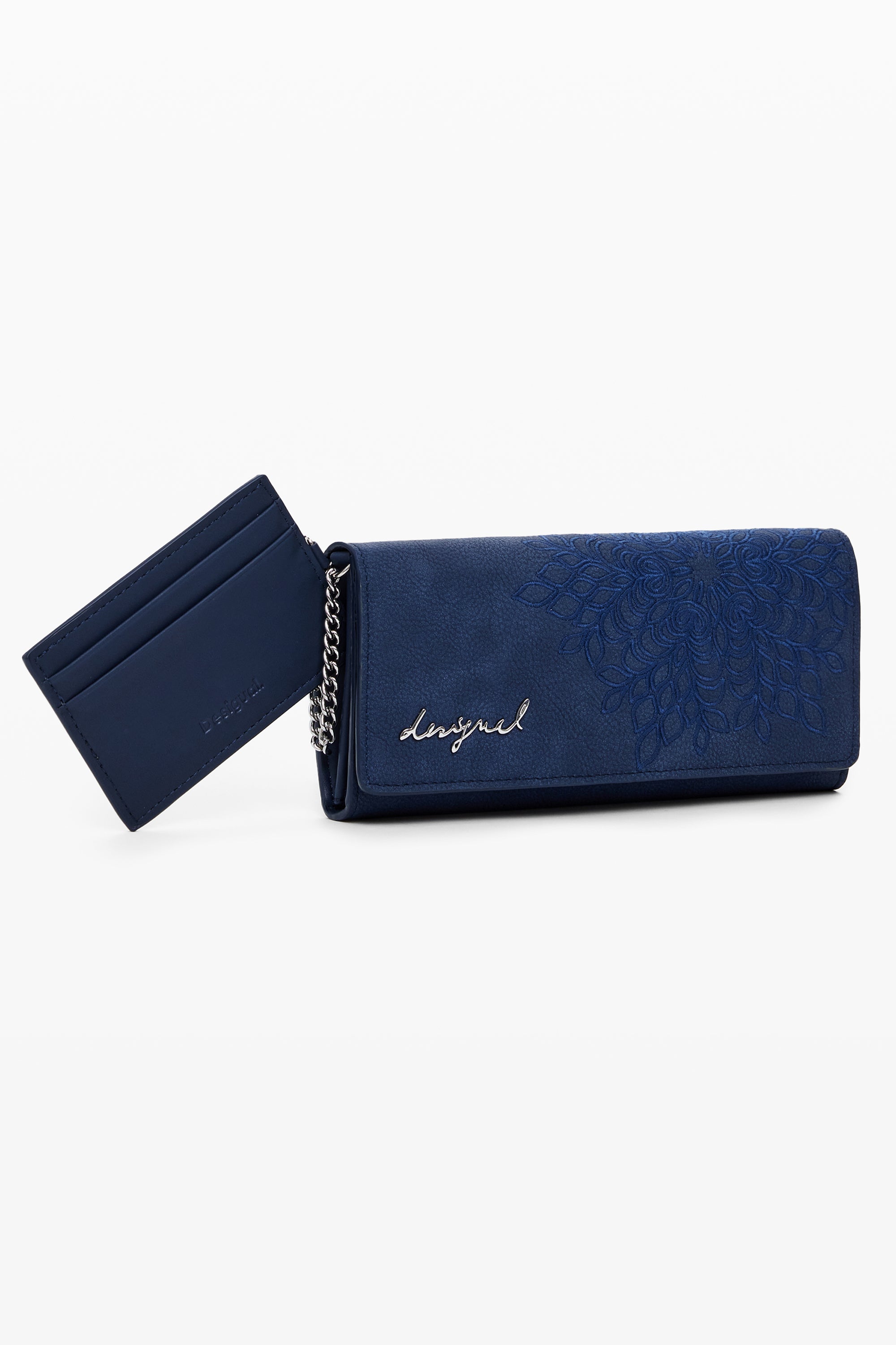 DESIGUAL WOMENS BLUE WALLET