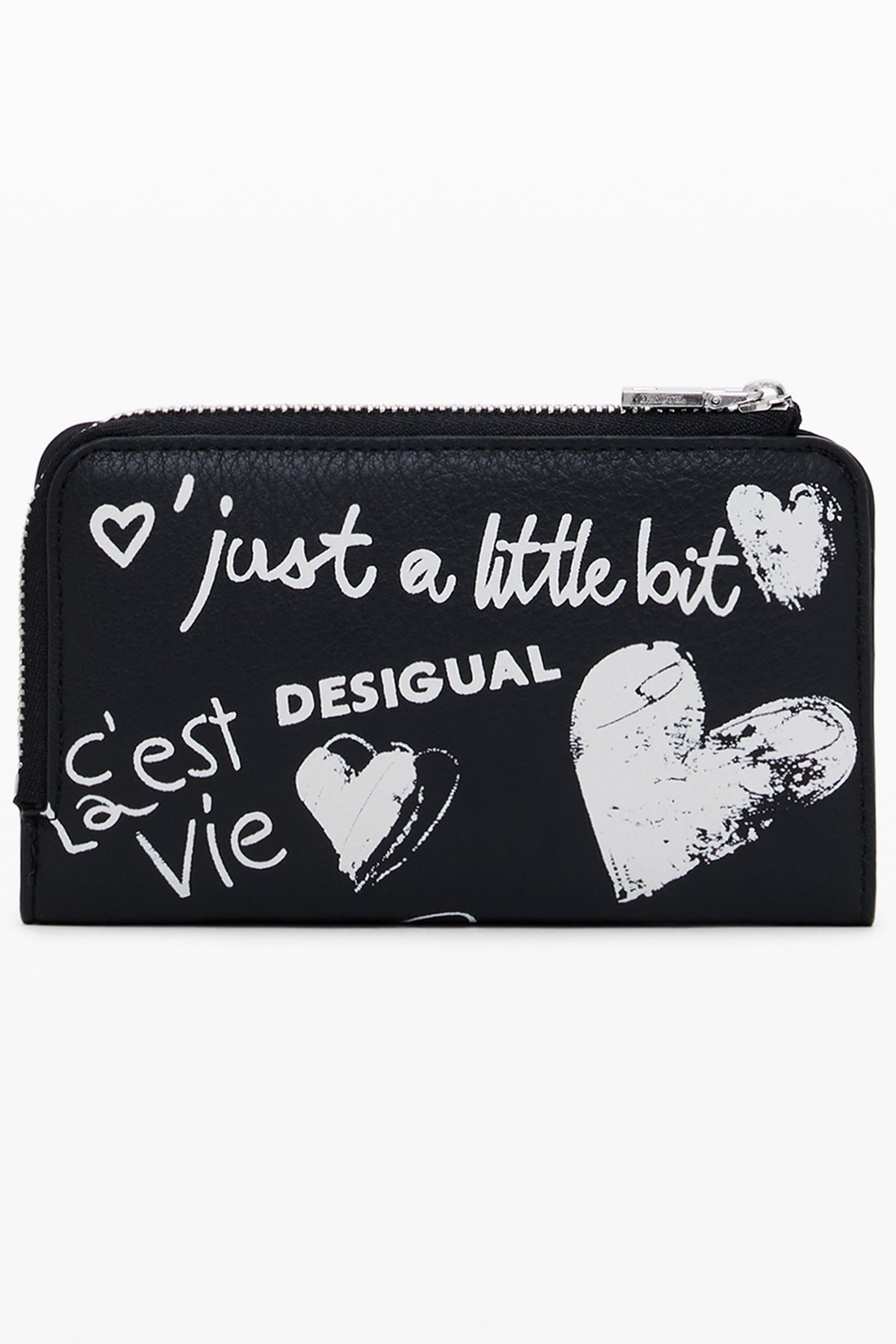 DESIGUAL WOMENS BLACK WALLET