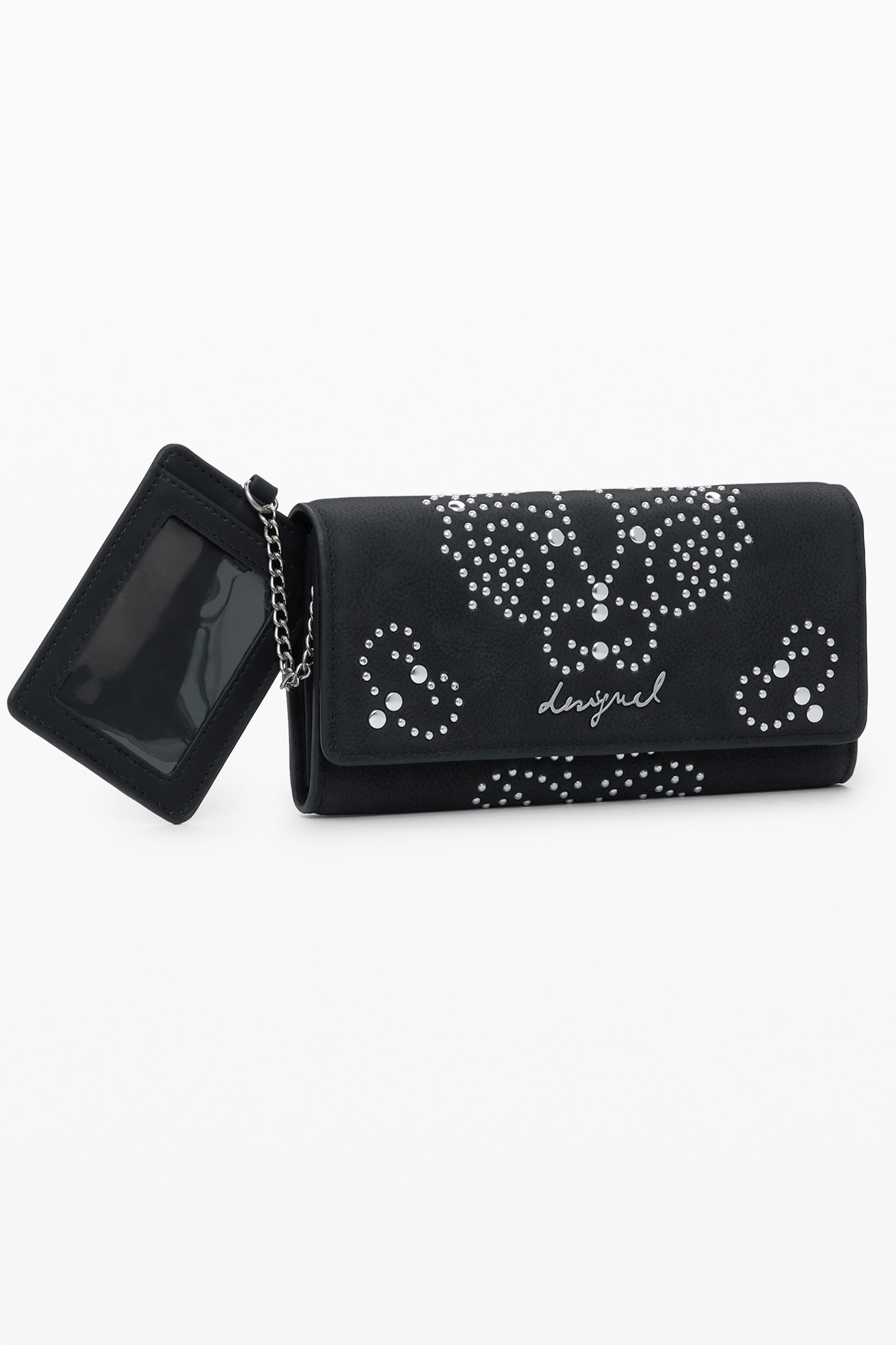 DESIGUAL WOMENS BLACK WALLET