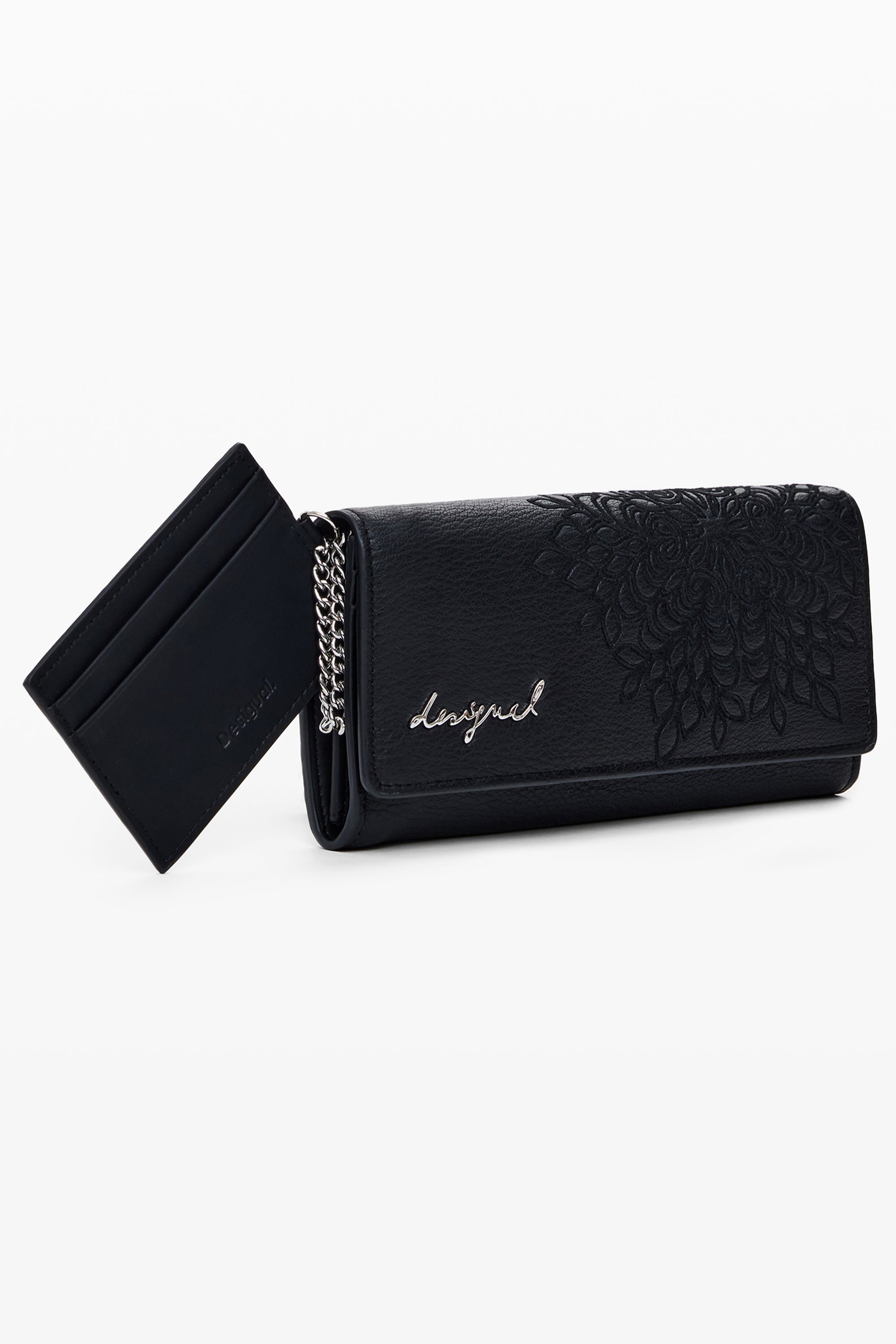 DESIGUAL WOMENS BLACK WALLET
