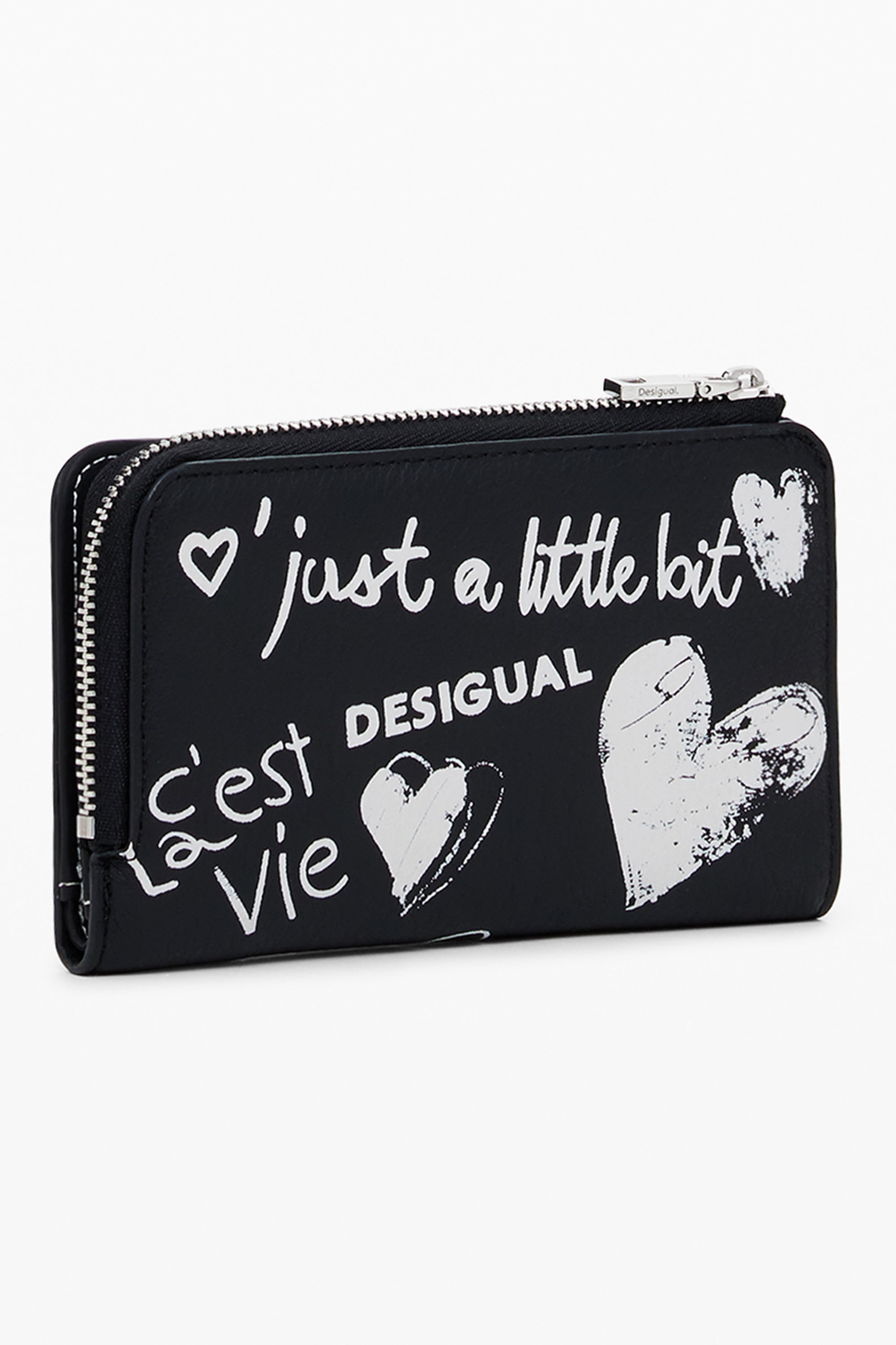 DESIGUAL WOMENS BLACK WALLET
