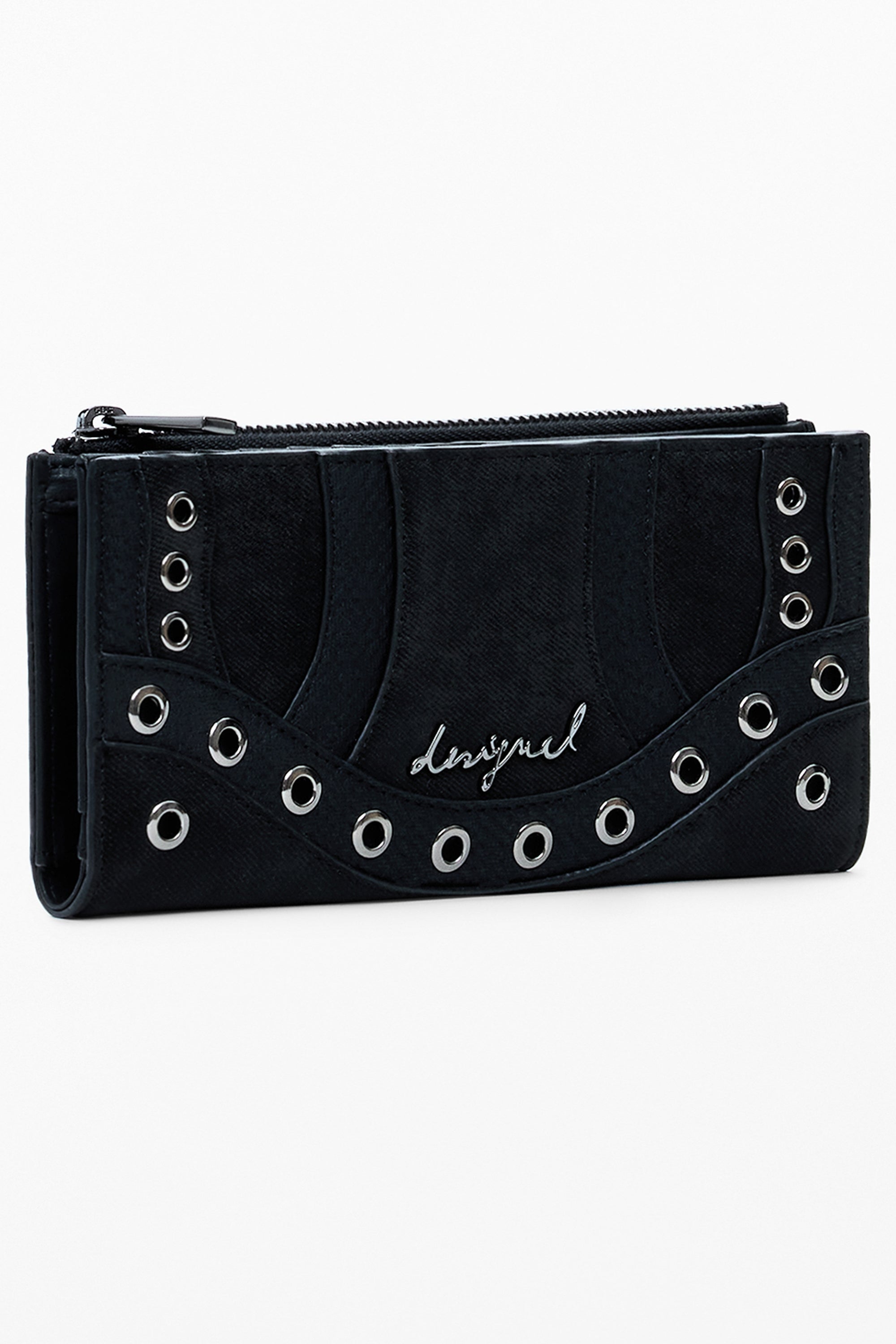 DESIGUAL WOMENS BLACK WALLET