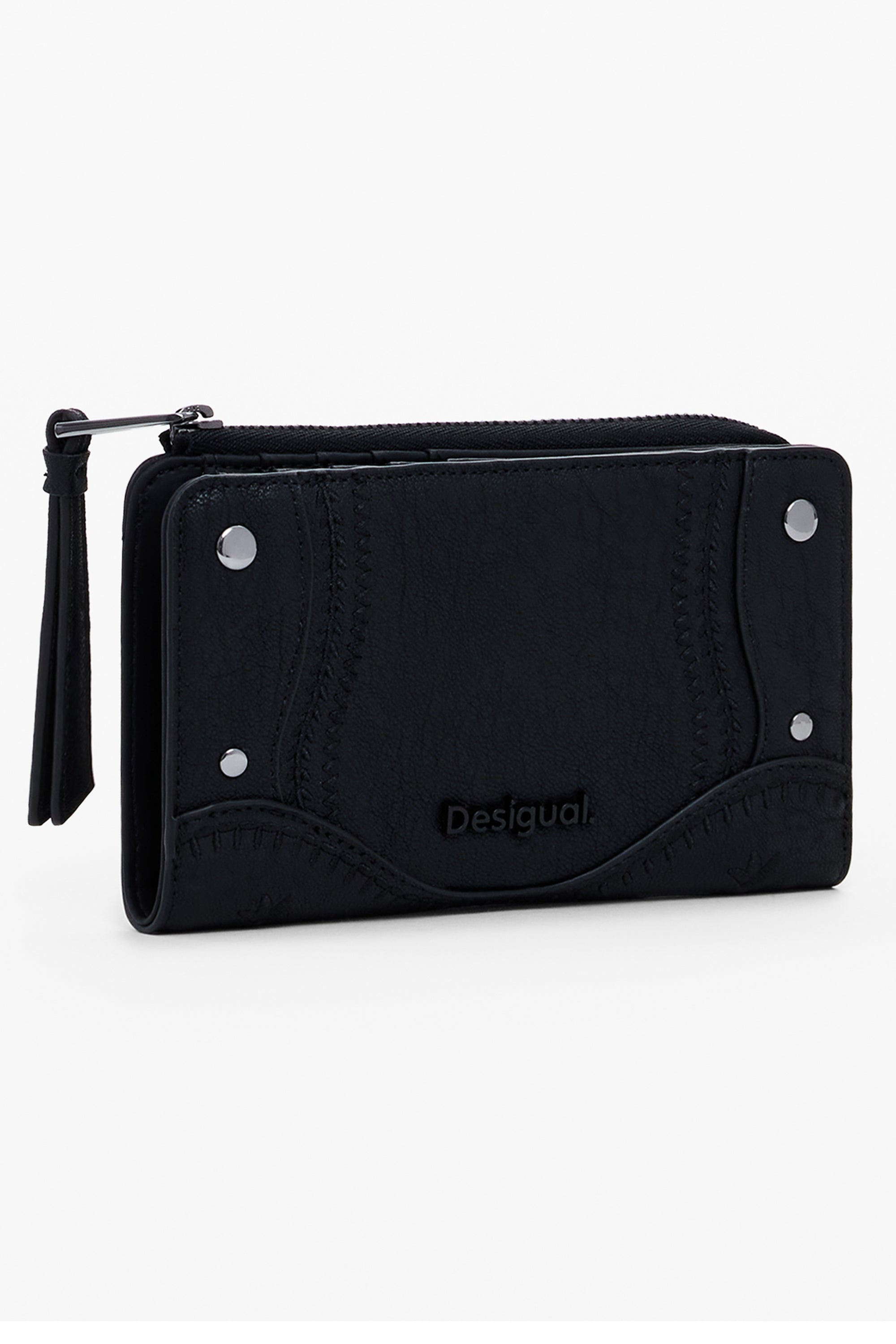 DESIGUAL WOMENS BLACK WALLET