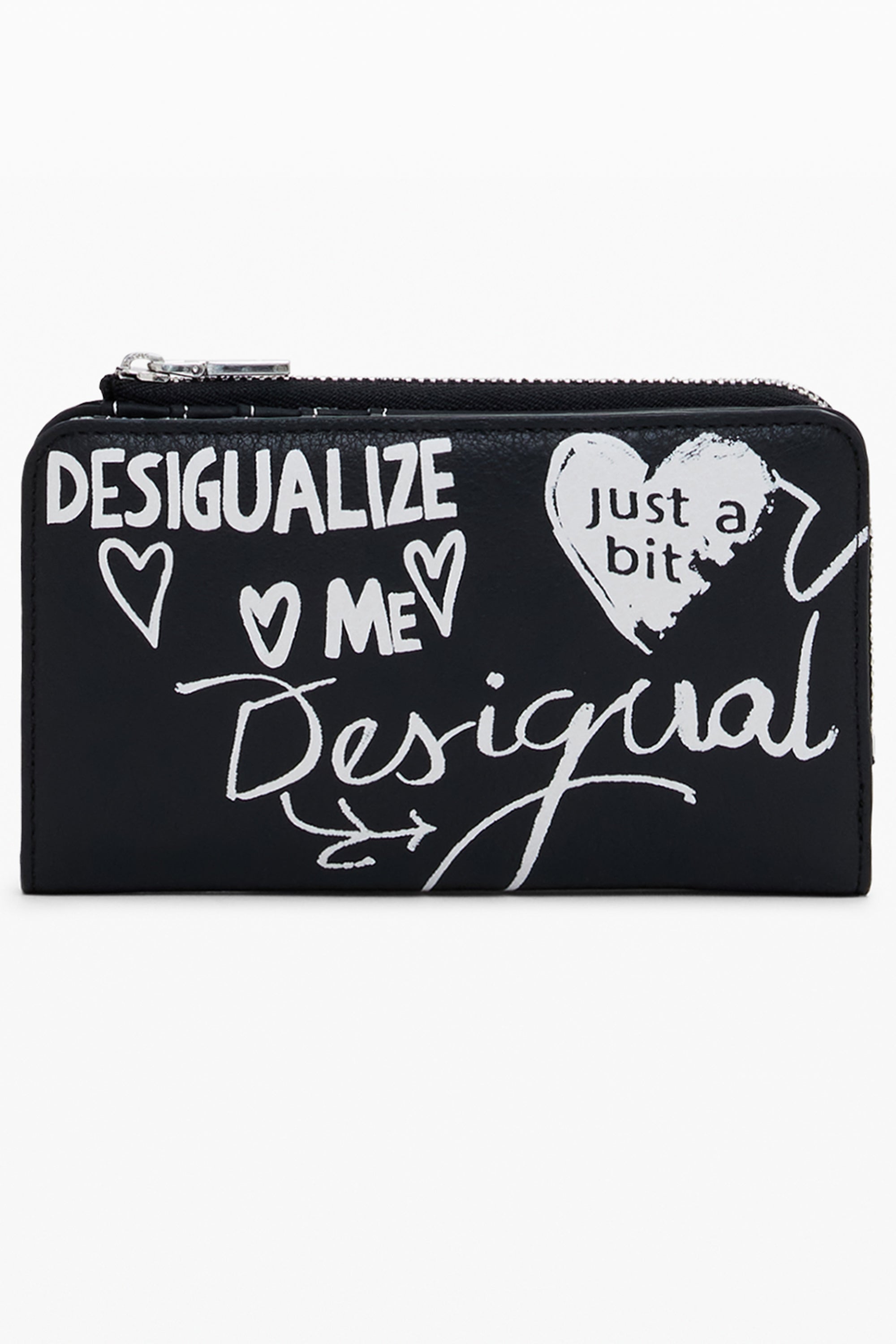 DESIGUAL WOMENS BLACK WALLET