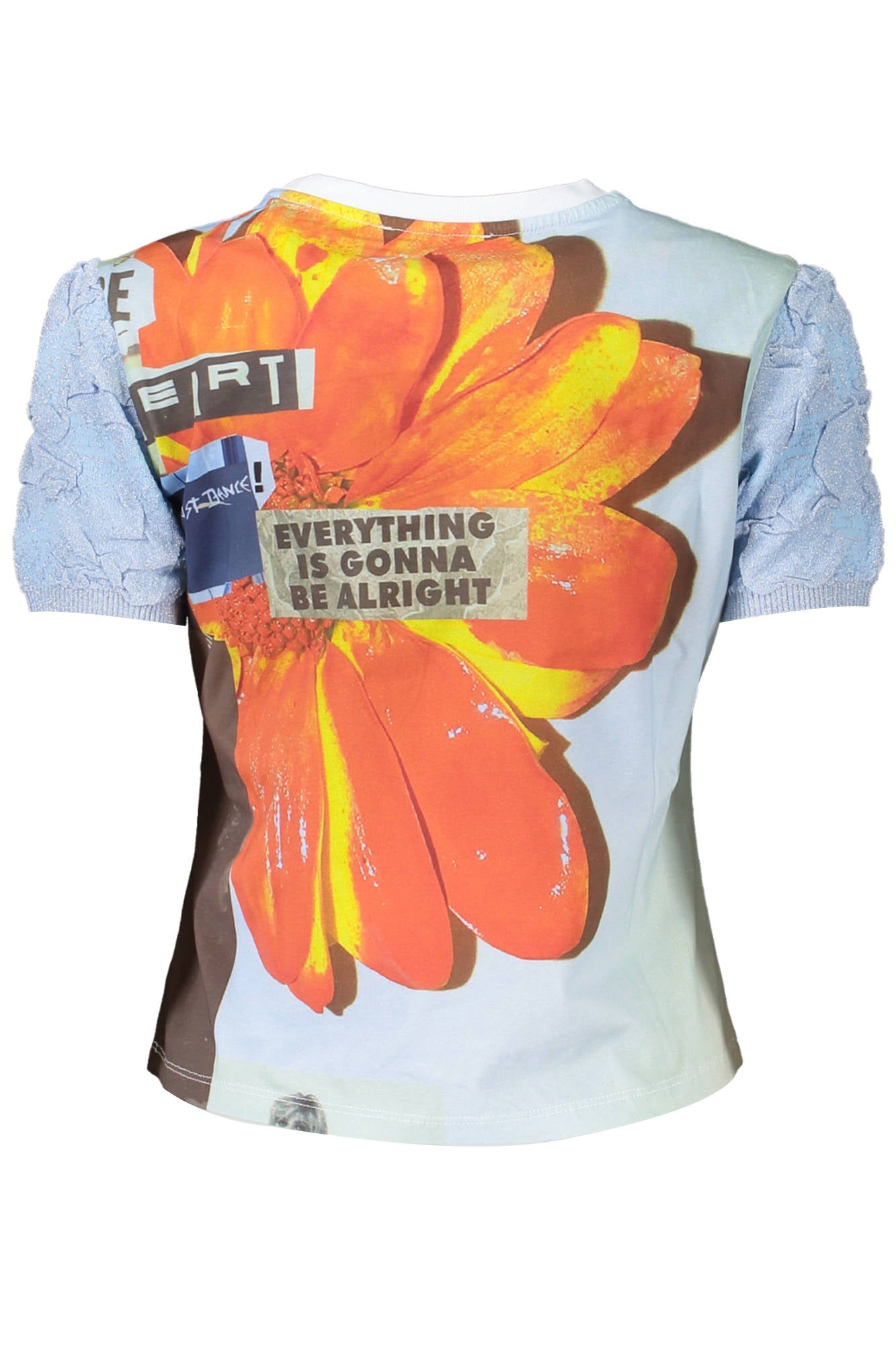 DESIGUAL SHORT SLEEVE T-SHIRT WOMEN BLUE