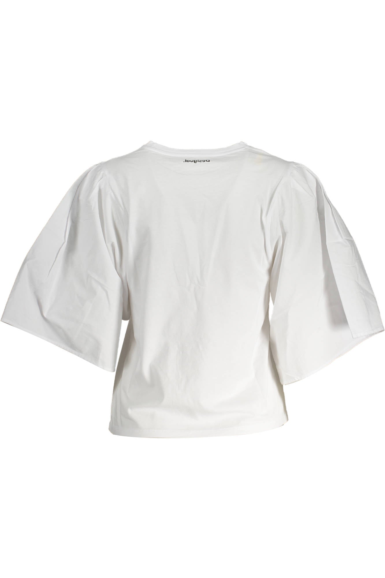 DESIGUAL WOMENS SHORT SLEEVE T-SHIRT WHITE
