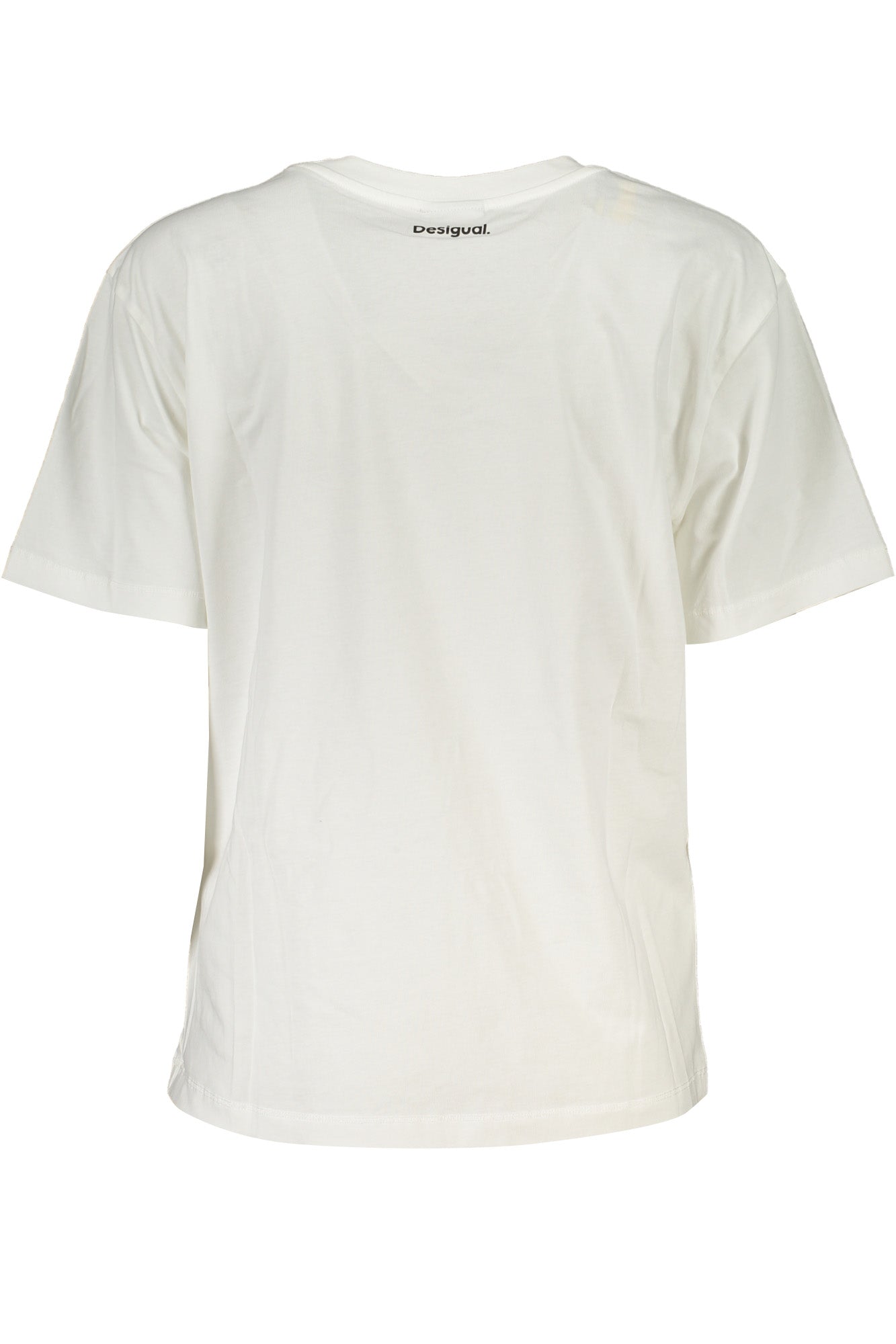DESIGUAL WOMENS SHORT SLEEVE T-SHIRT WHITE