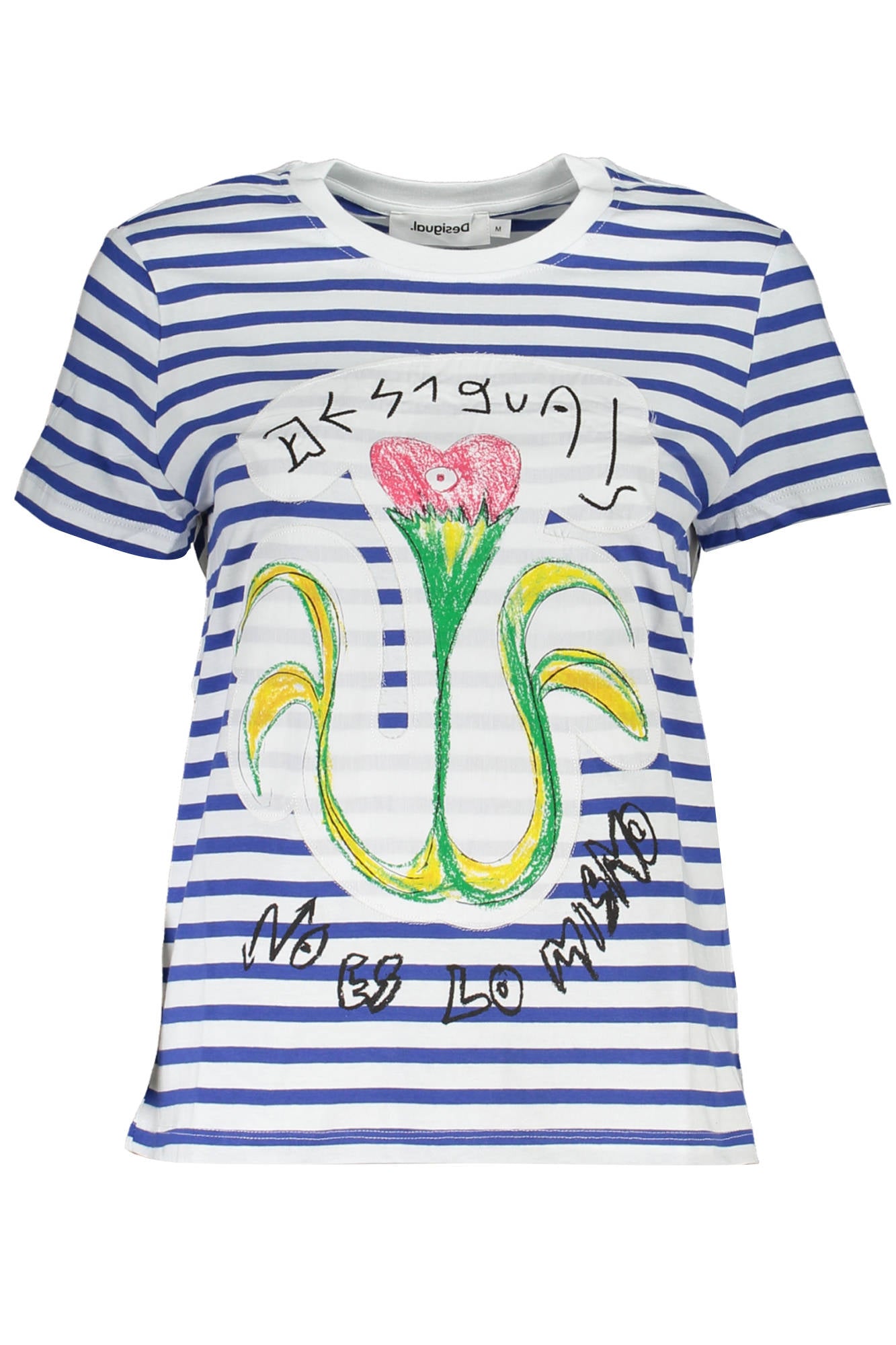 DESIGUAL SHORT SLEEVE T-SHIRT WOMEN BLUE