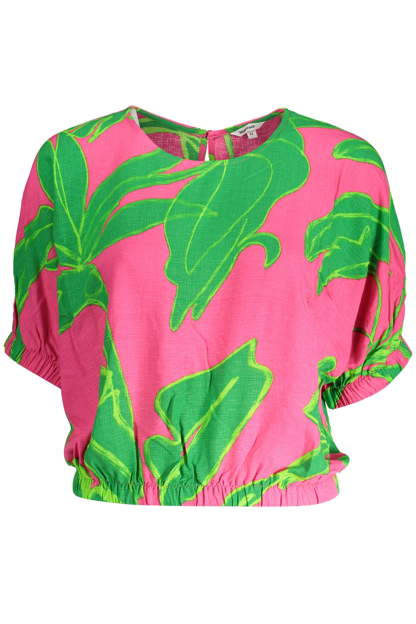 DESIGUAL WOMENS SHORT SLEEVE T-SHIRT PINK
