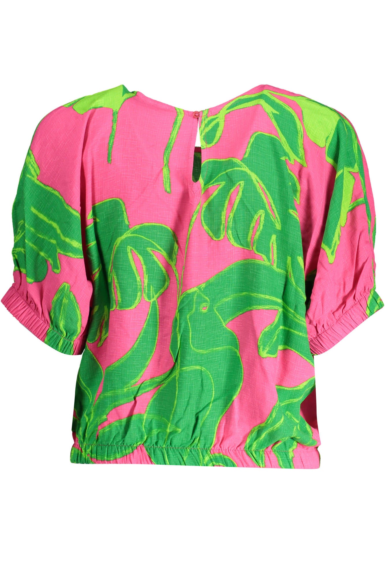 DESIGUAL WOMENS SHORT SLEEVE T-SHIRT PINK