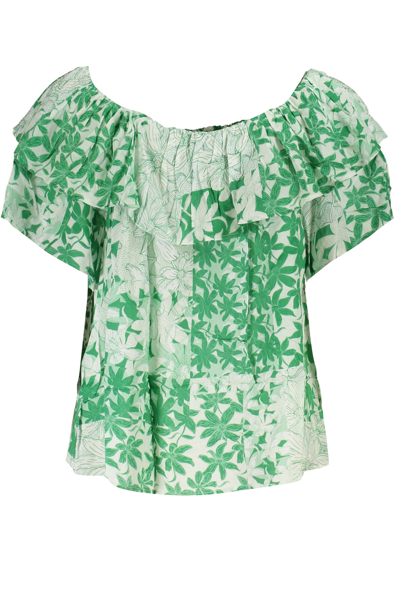 DESIGUAL GREEN WOMENS SHORT SLEEVE T-SHIRT