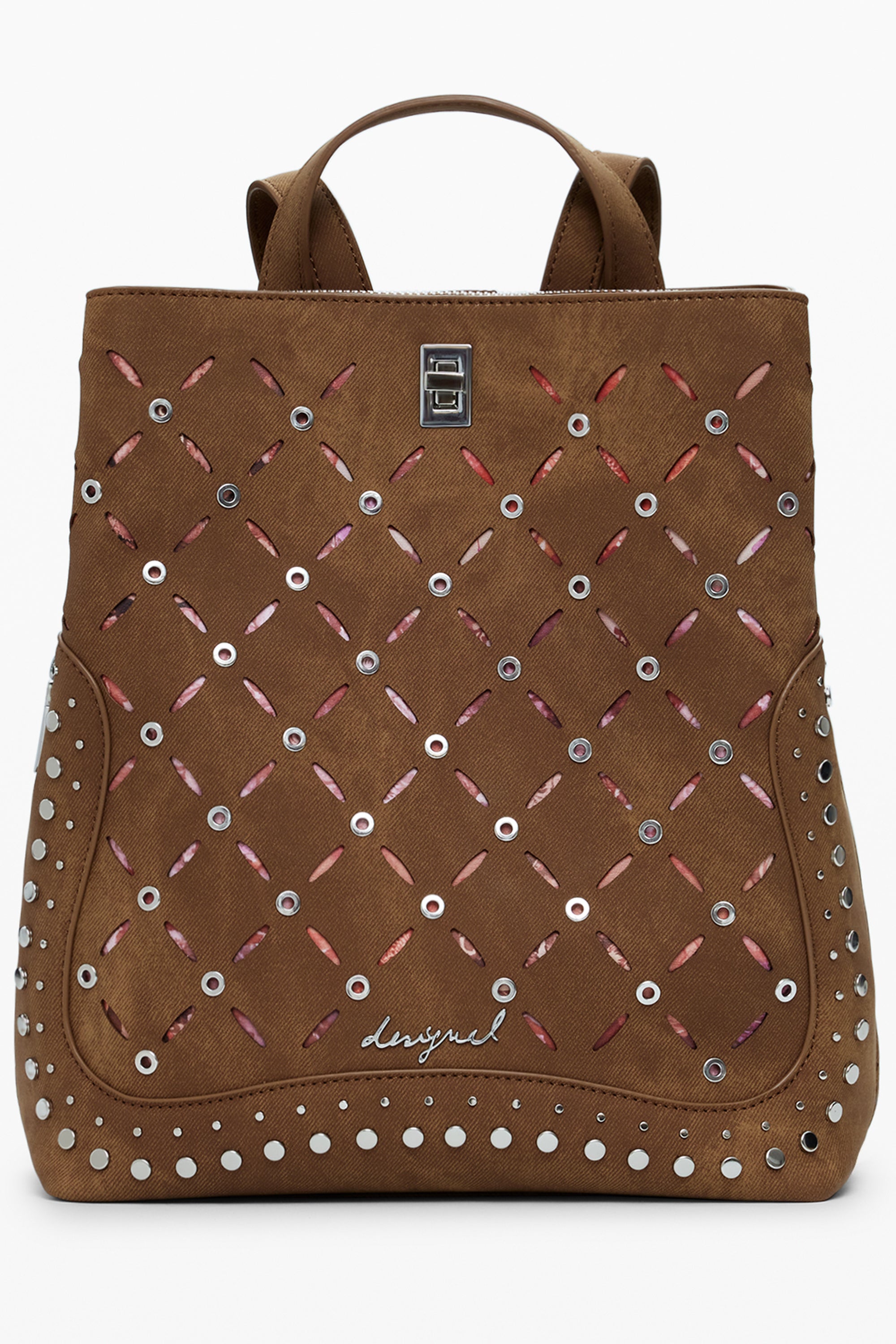 DESIGUAL WOMENS BROWN BACKPACK