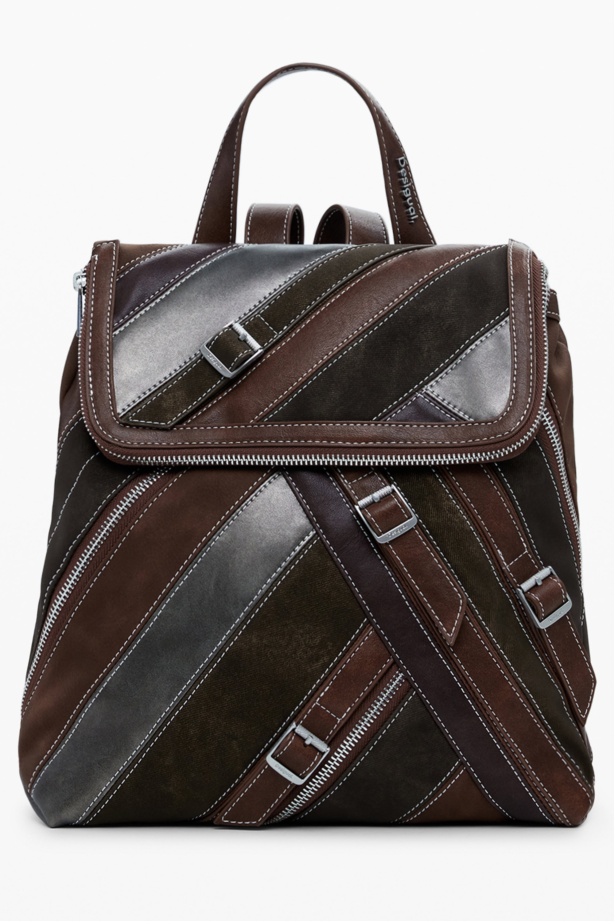 DESIGUAL WOMENS BROWN BACKPACK