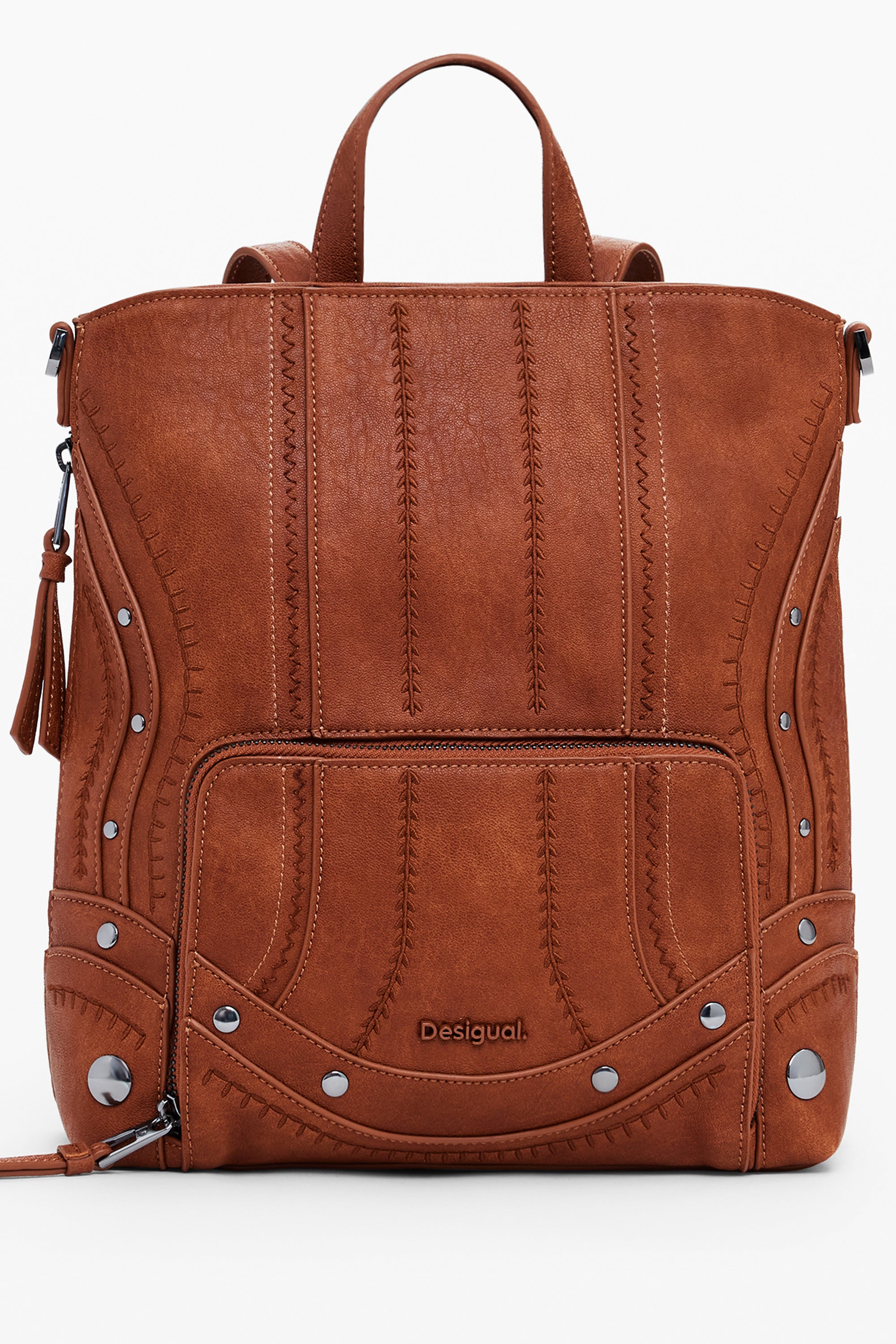 DESIGUAL WOMENS BROWN BACKPACK