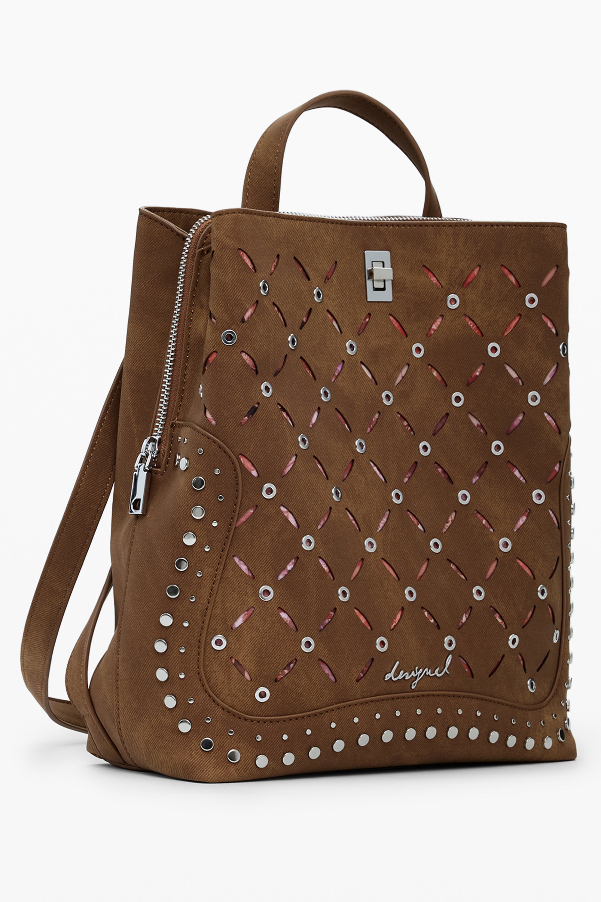 DESIGUAL WOMENS BROWN BACKPACK