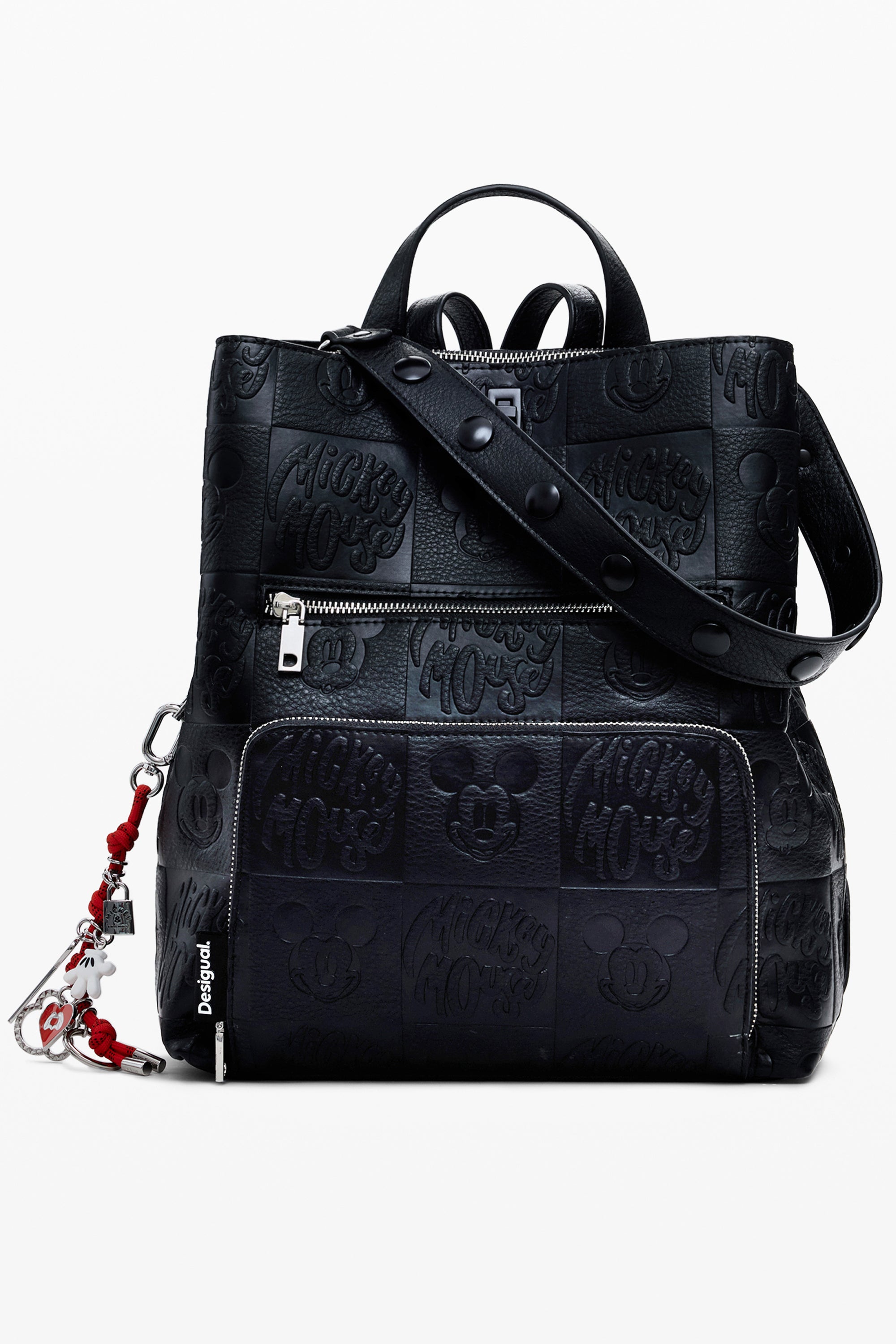 DESIGUAL WOMENS BLACK BACKPACK