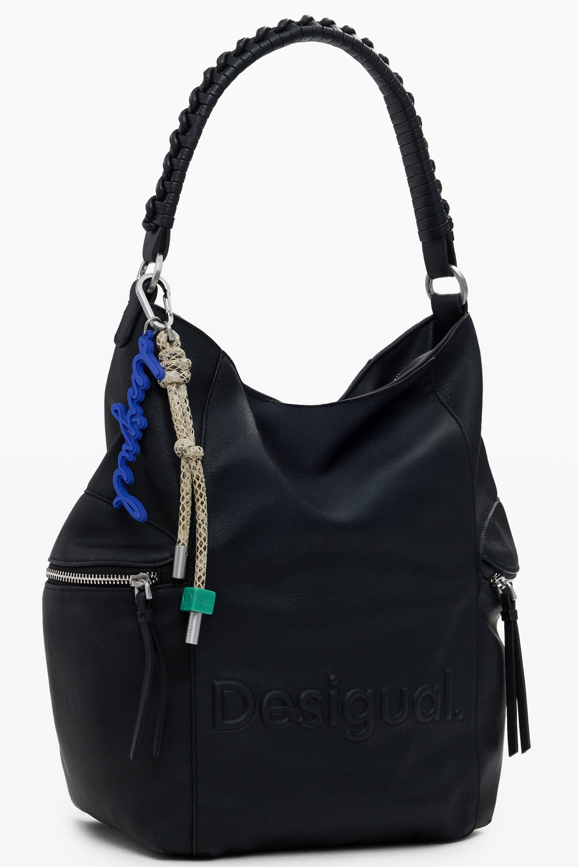 DESIGUAL WOMENS BLACK BACKPACK