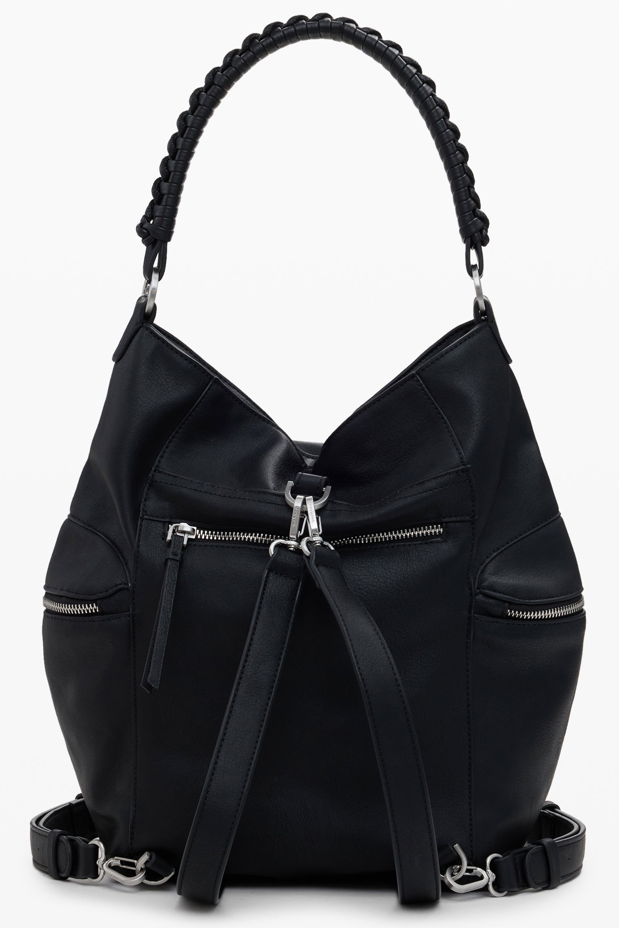 DESIGUAL WOMENS BLACK BACKPACK