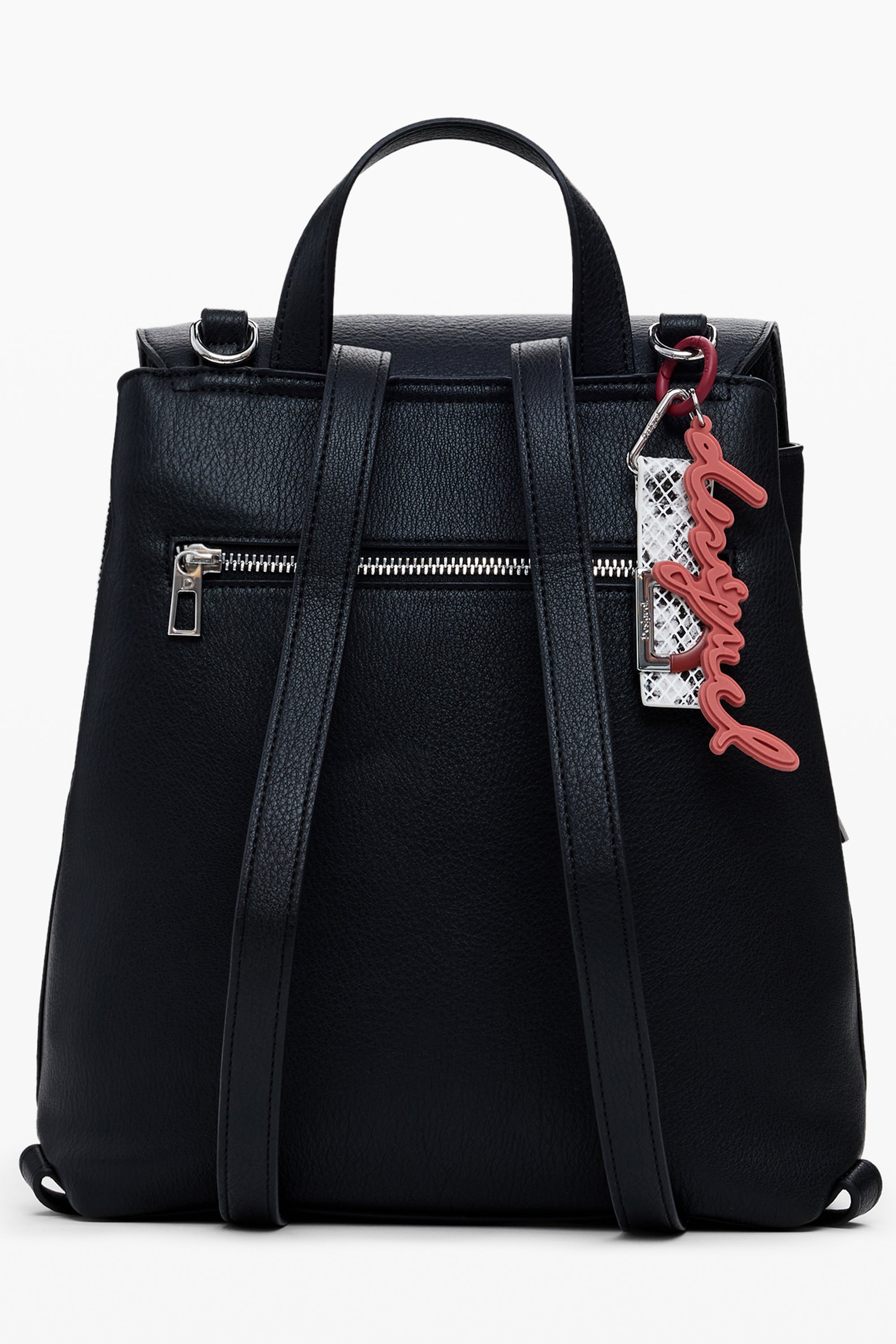 DESIGUAL WOMENS BLACK BACKPACK