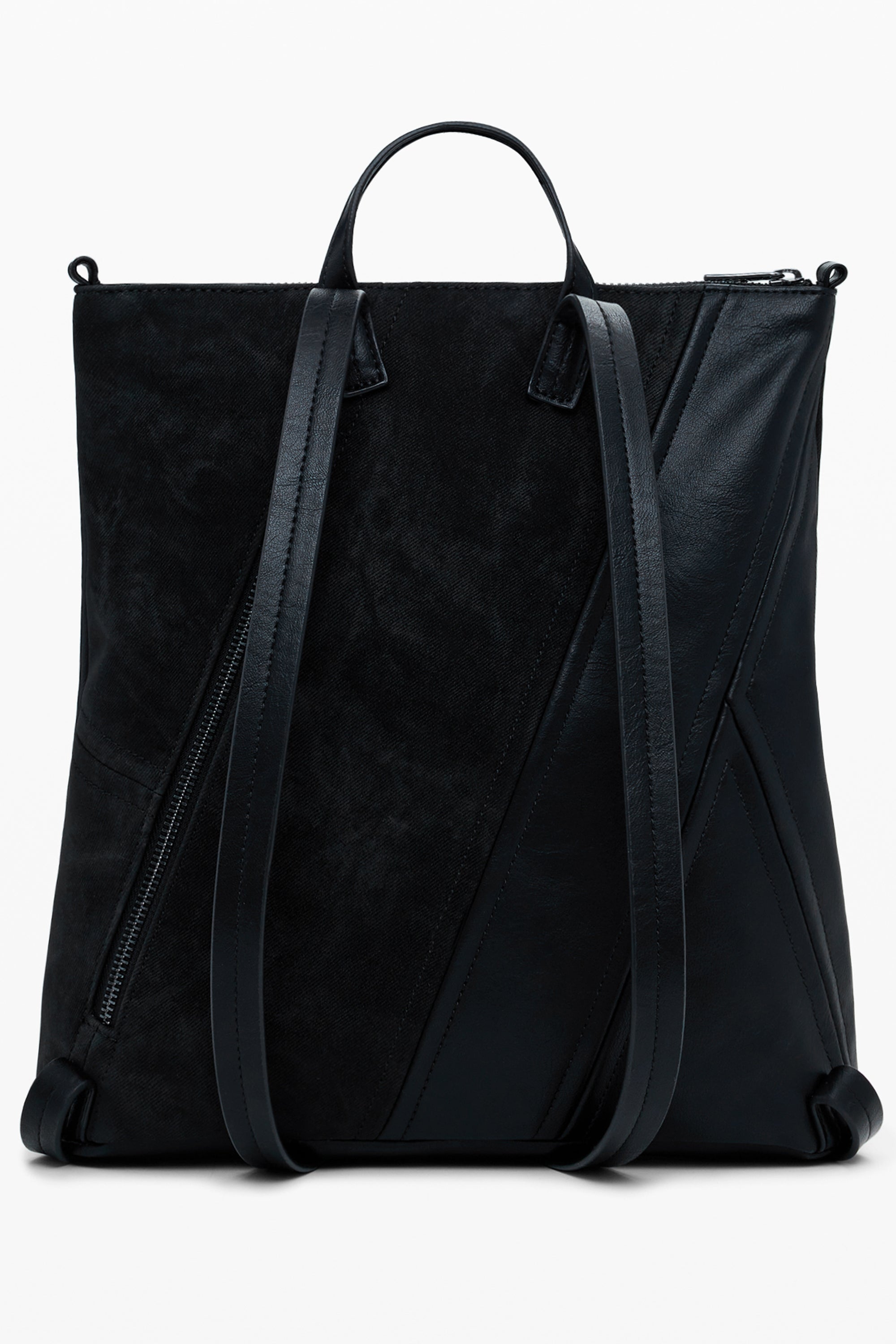 DESIGUAL WOMENS BLACK BACKPACK