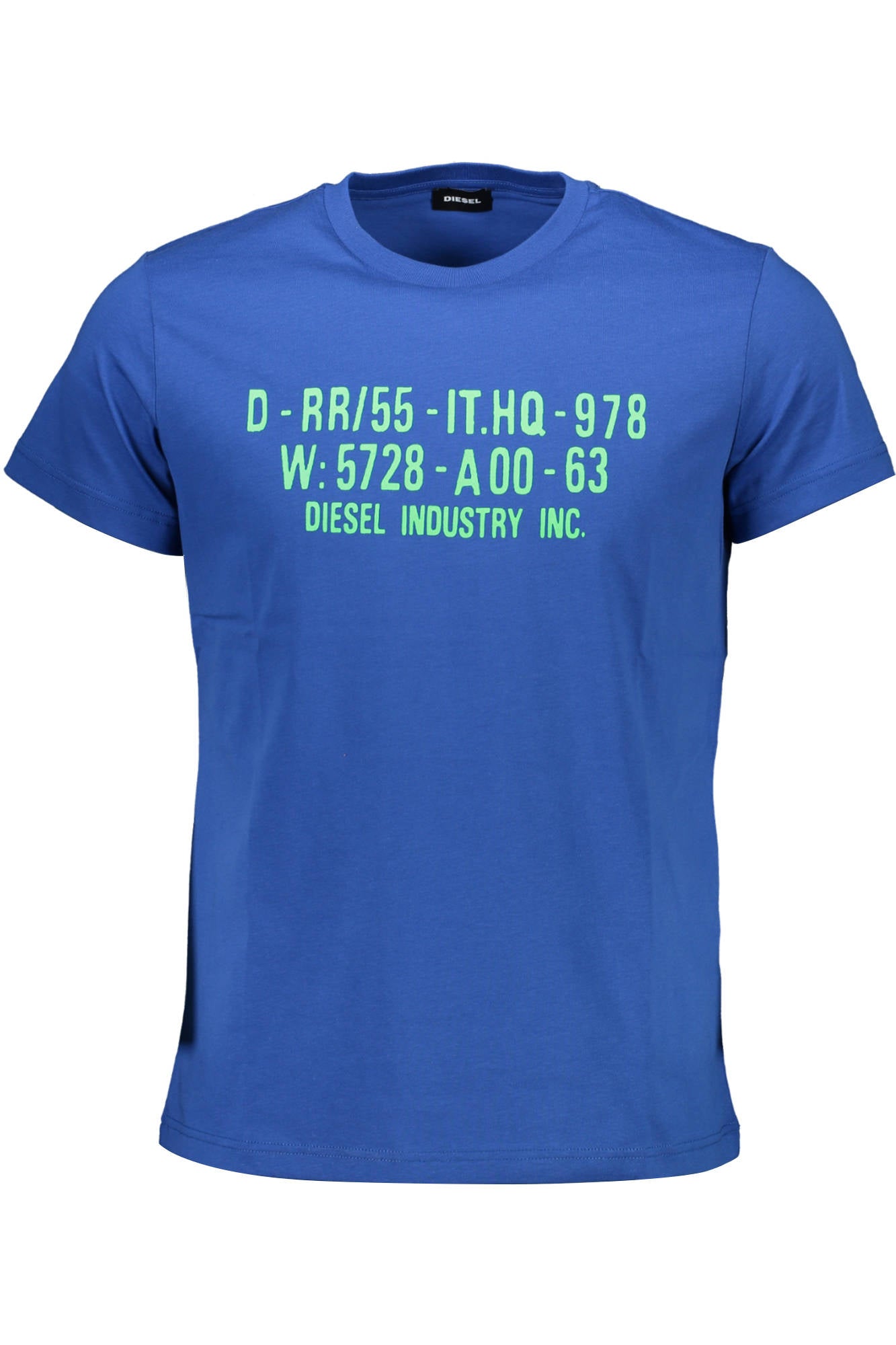 DIESEL MENS SHORT SLEEVE T-SHIRT BLUE