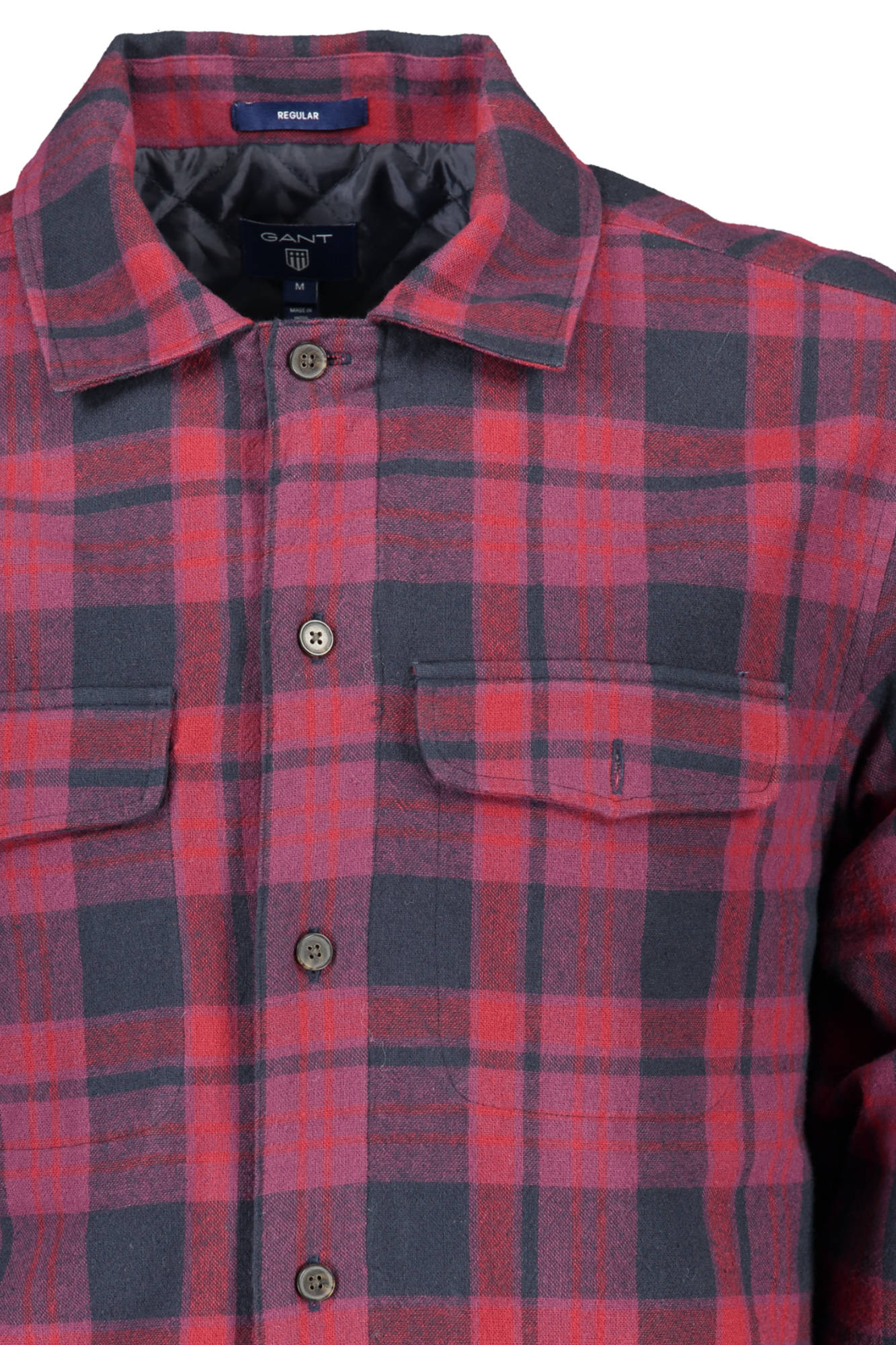 GANT MENS LONG SLEEVE SHIRT PURPLE