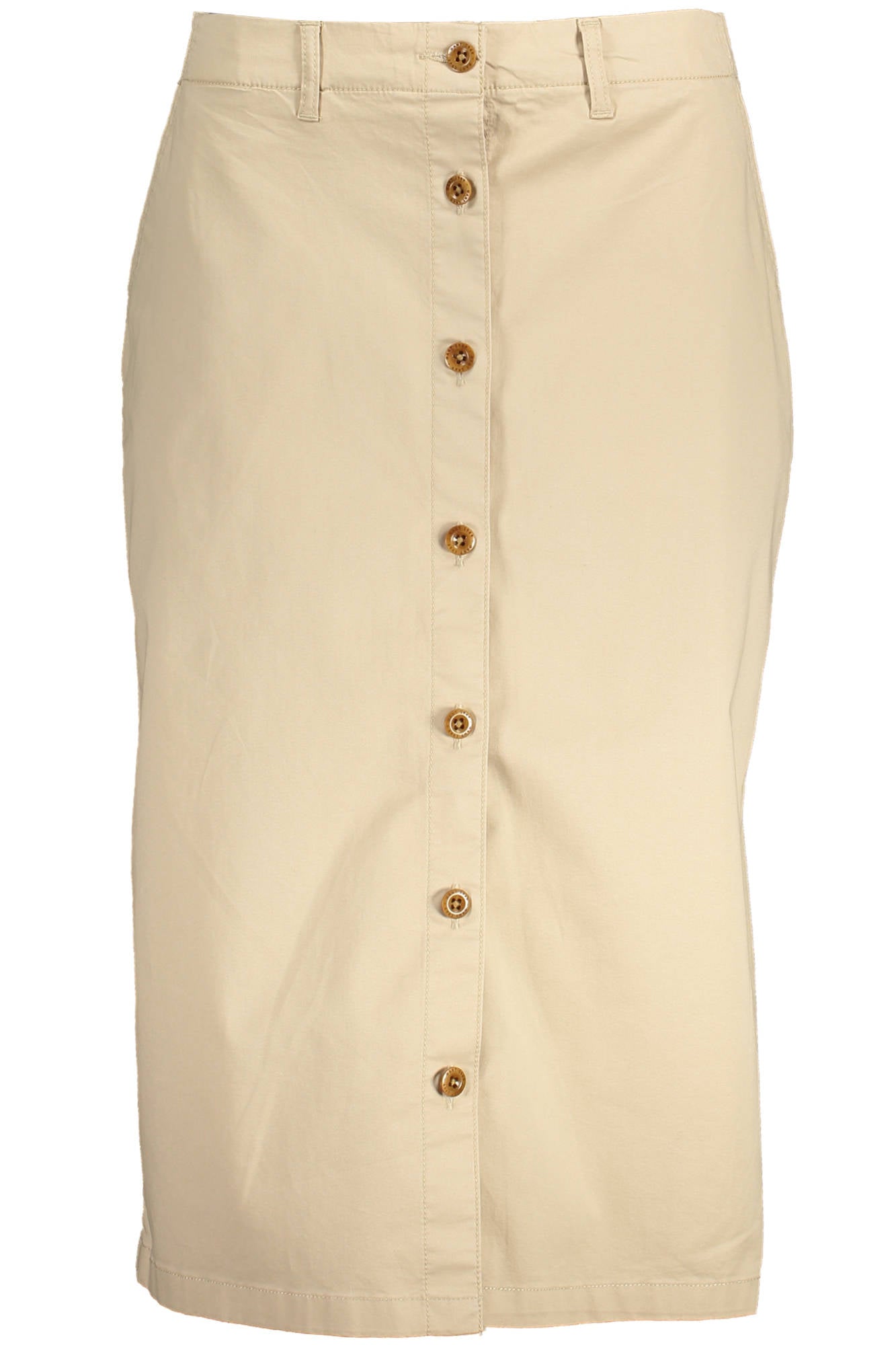 GANT WOMENS BEIGE LONGUETTE SKIRT