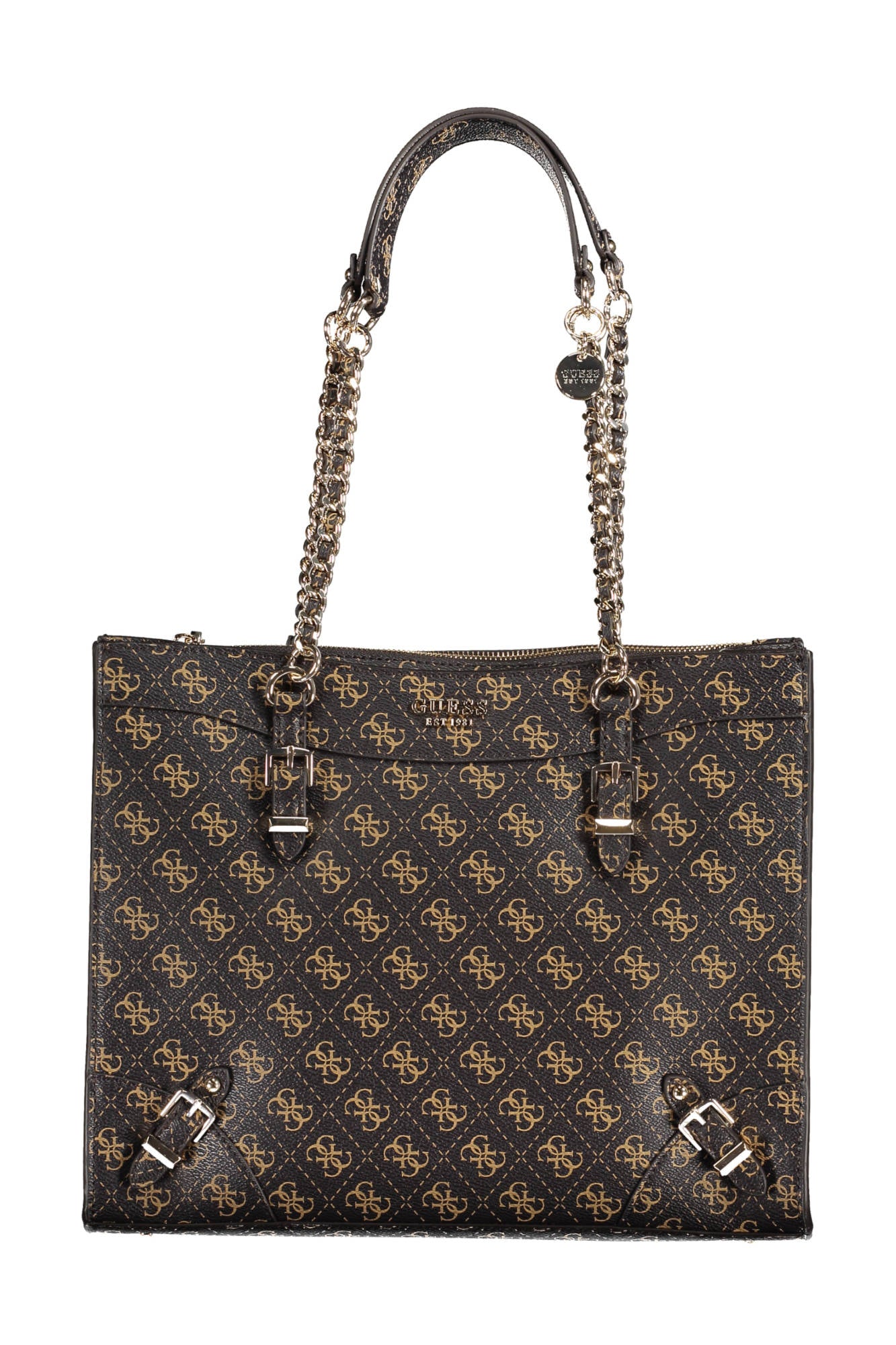 GUESS JEANS WOMENS BAG BROWN