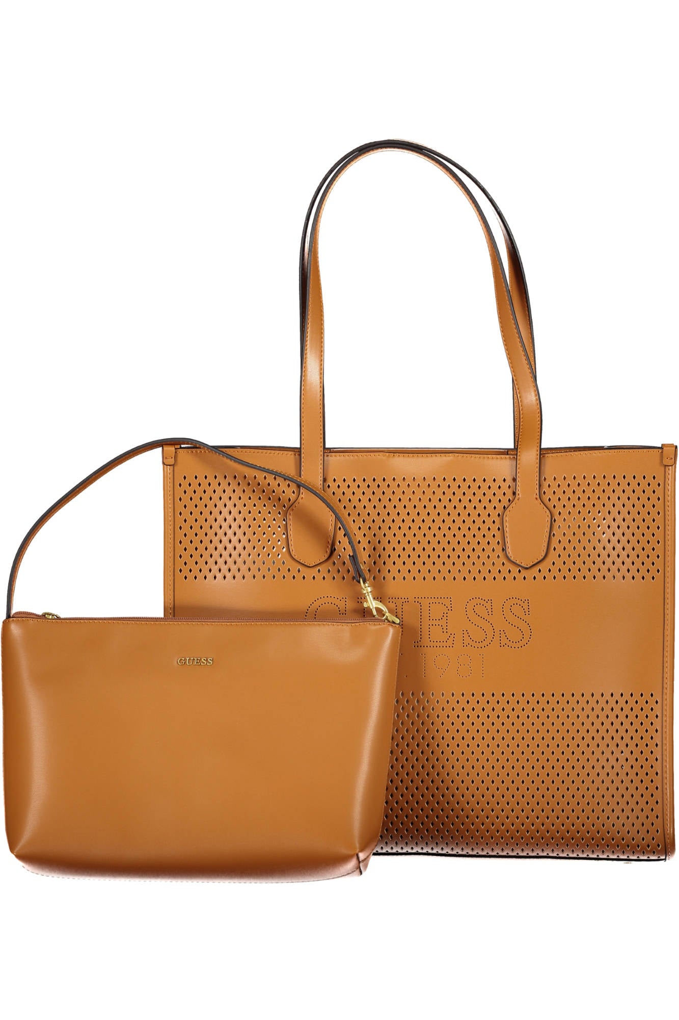GUESS JEANS WOMENS BAG BROWN