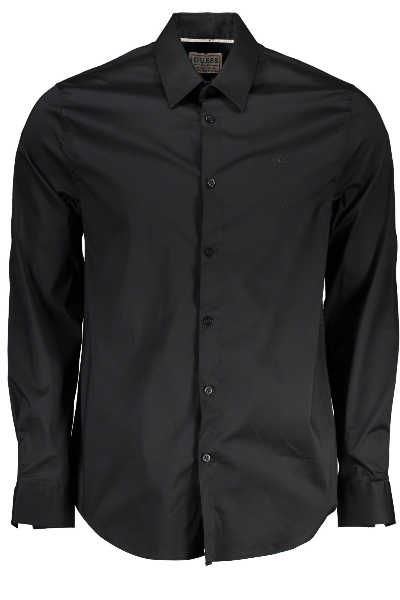 GUESS JEANS MENS LONG SLEEVE SHIRT BLACK