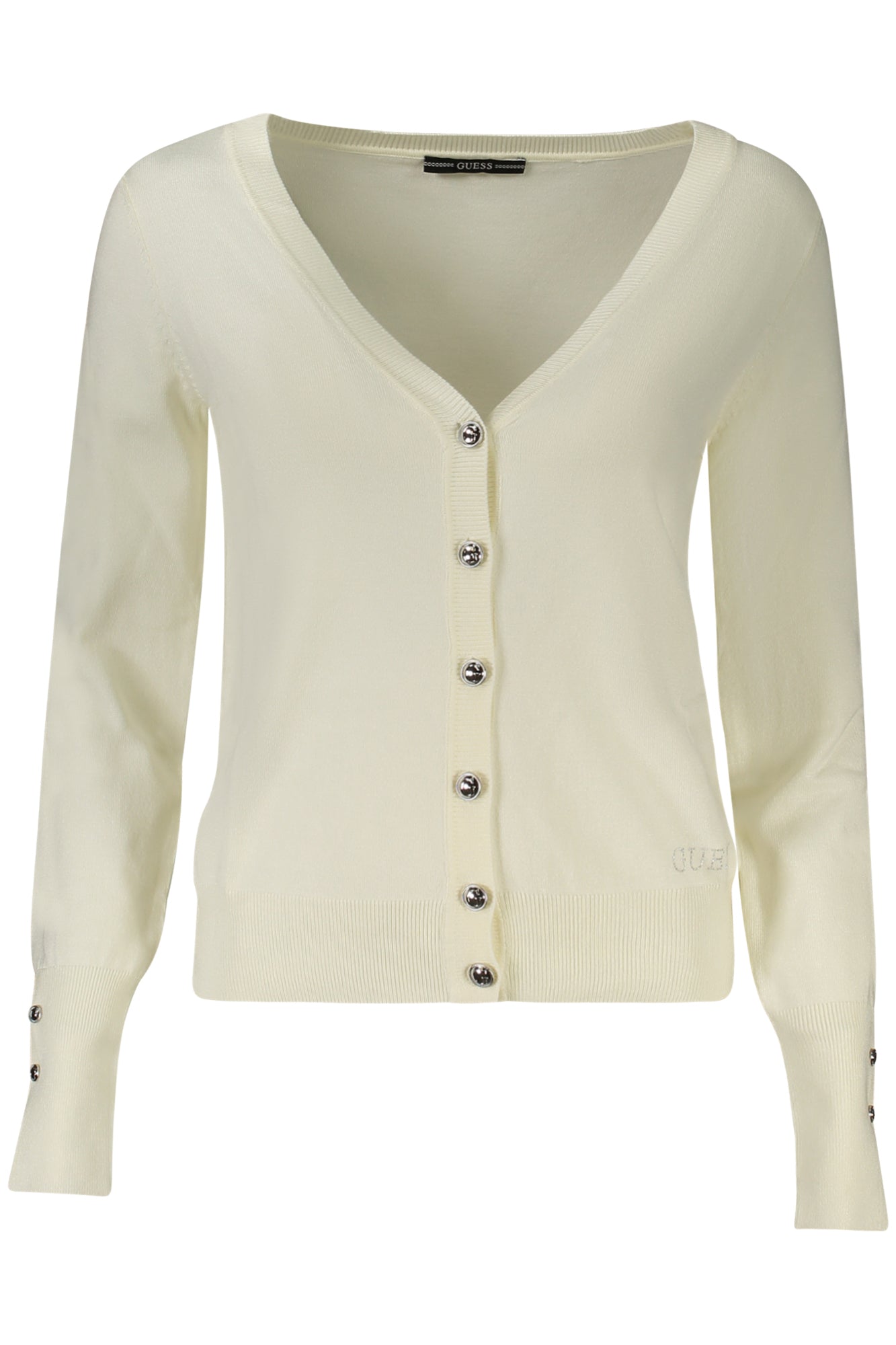 GUESS JEANS WOMENS CARDIGAN WHITE