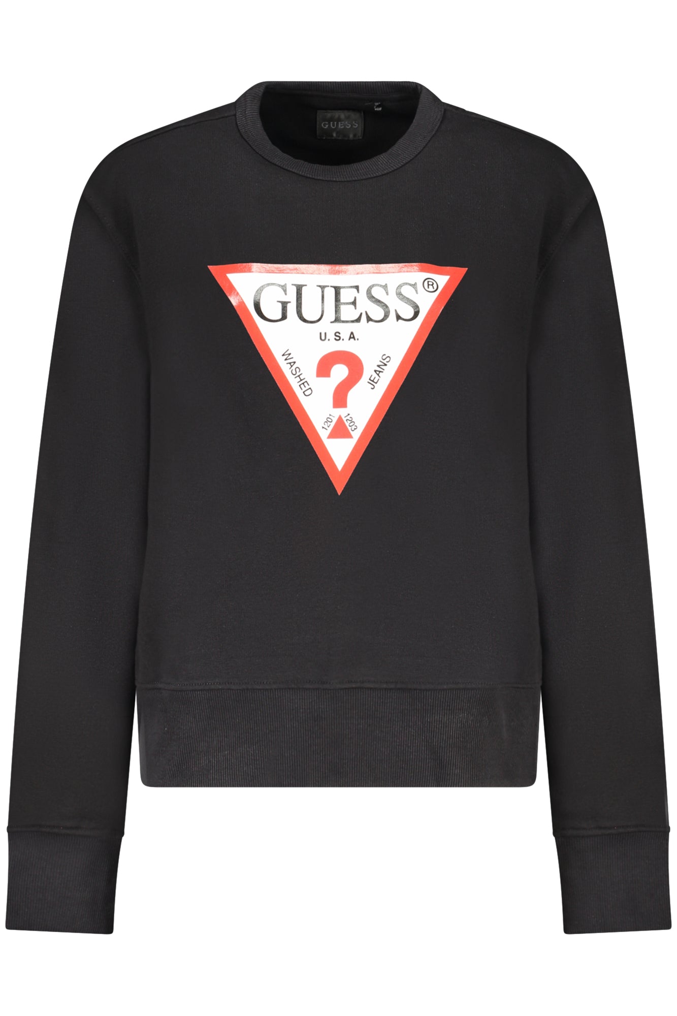 GUESS JEANS WOMENS BLACK ZIP-UP SWEATSHIRT