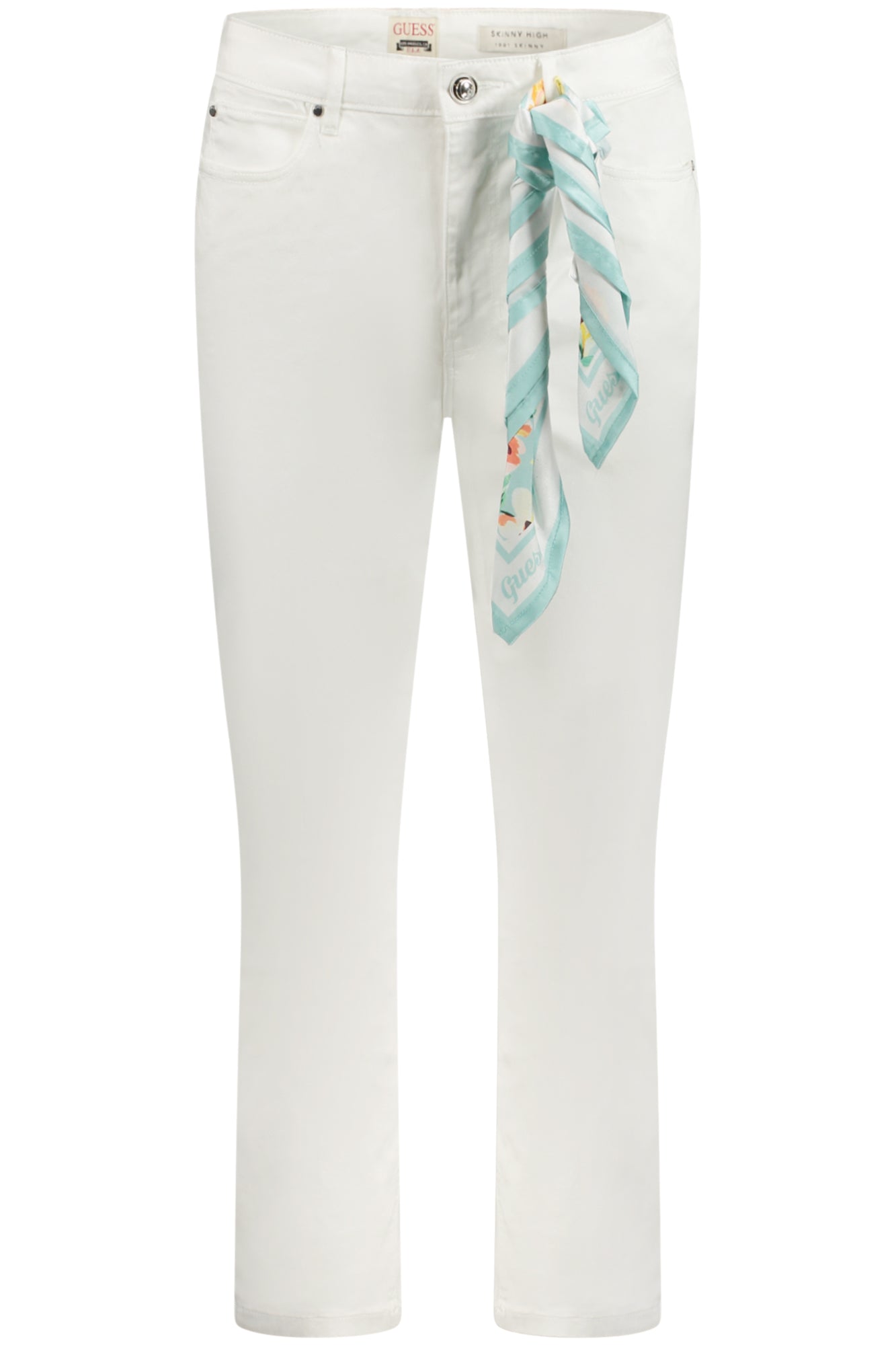 GUESS JEANS WOMENS WHITE DENIM JEANS