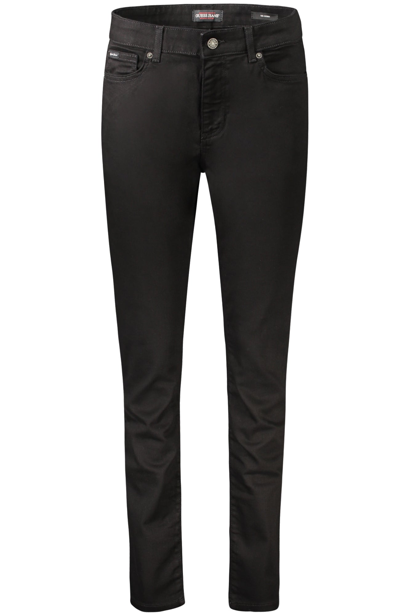 GUESS JEANS WOMENS BLACK DENIM JEANS