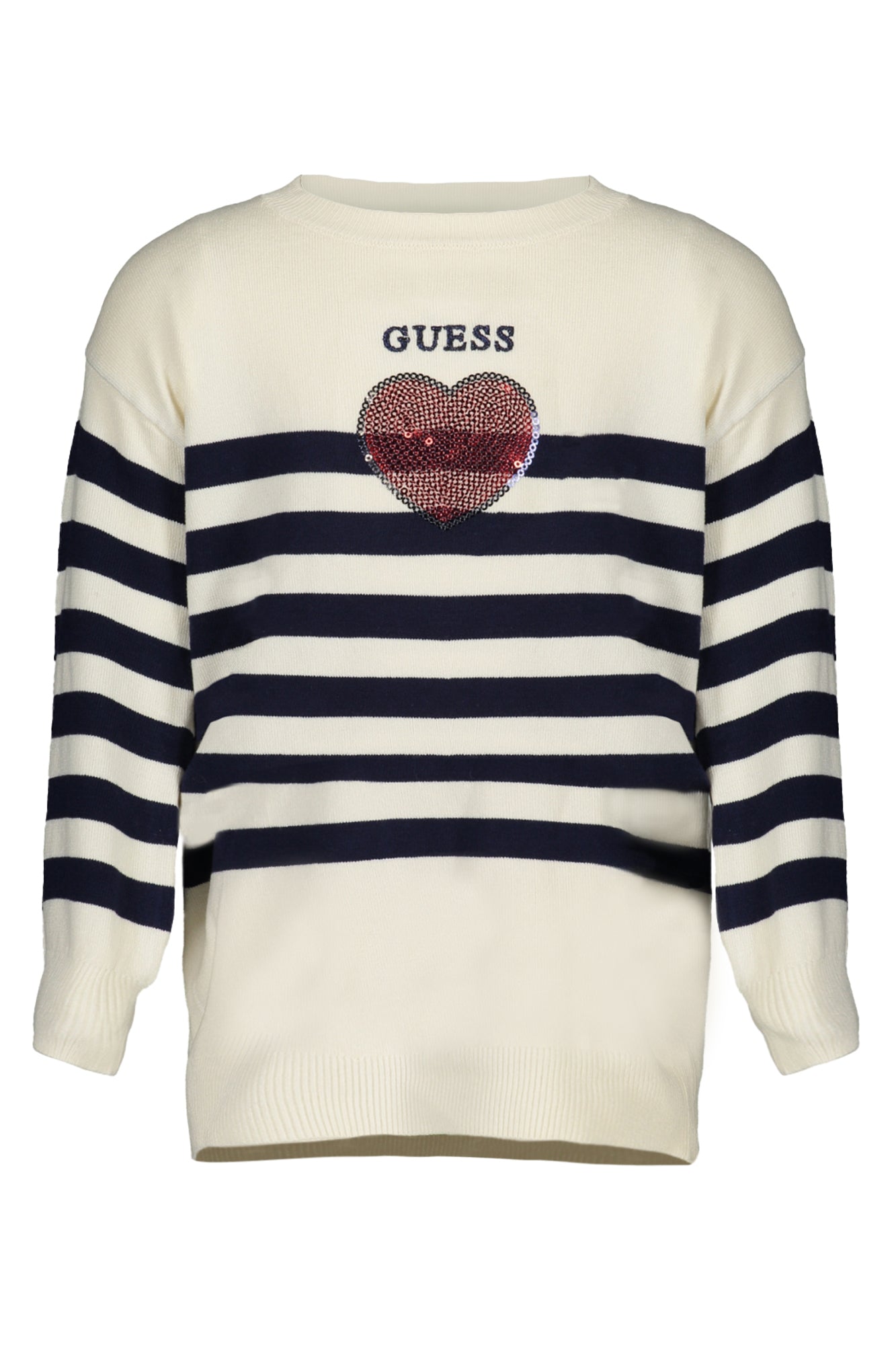 GUESS JEANS WHITE GIRL SWEATER