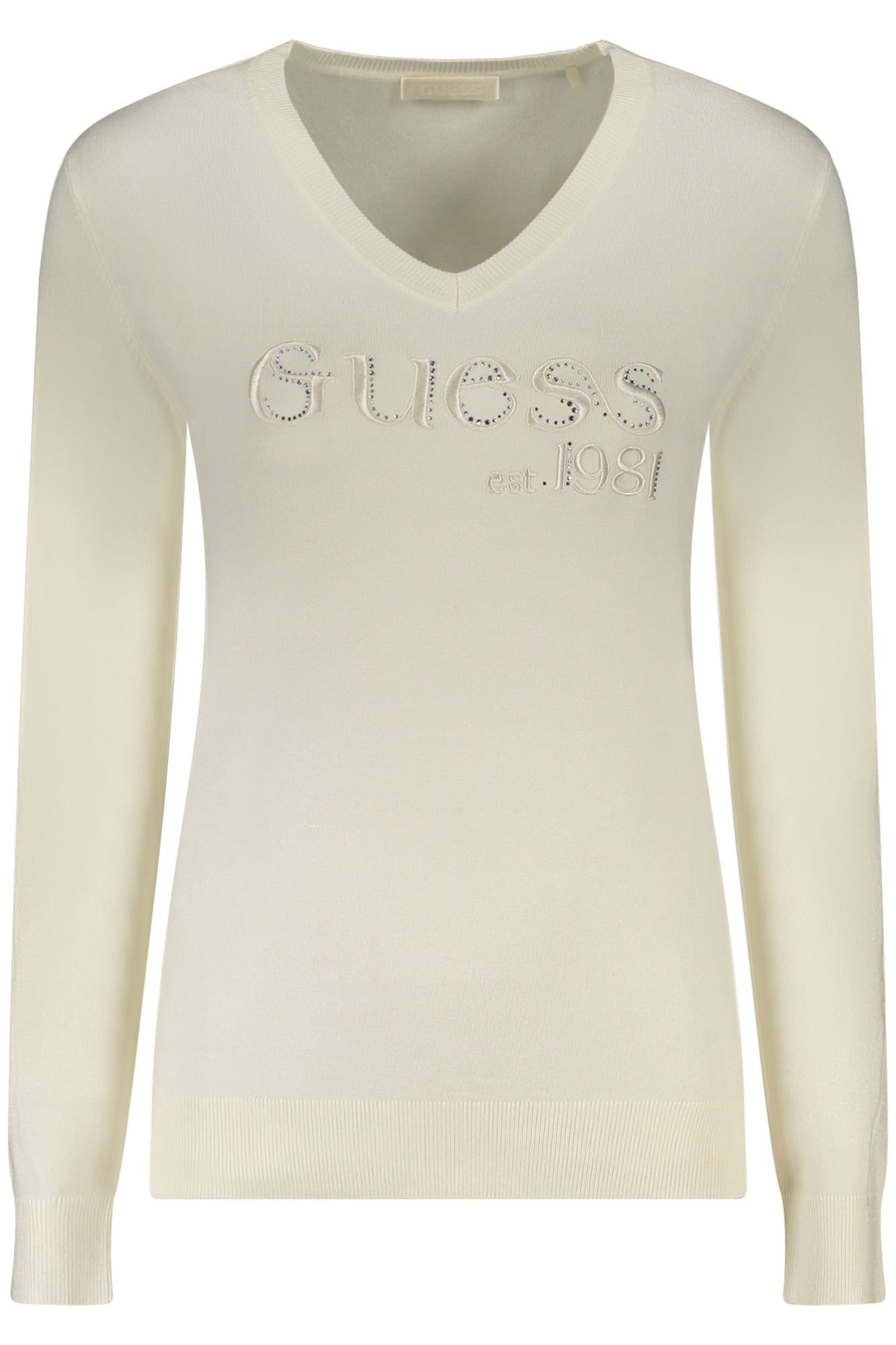 GUESS JEANS WOMENS WHITE SWEATER