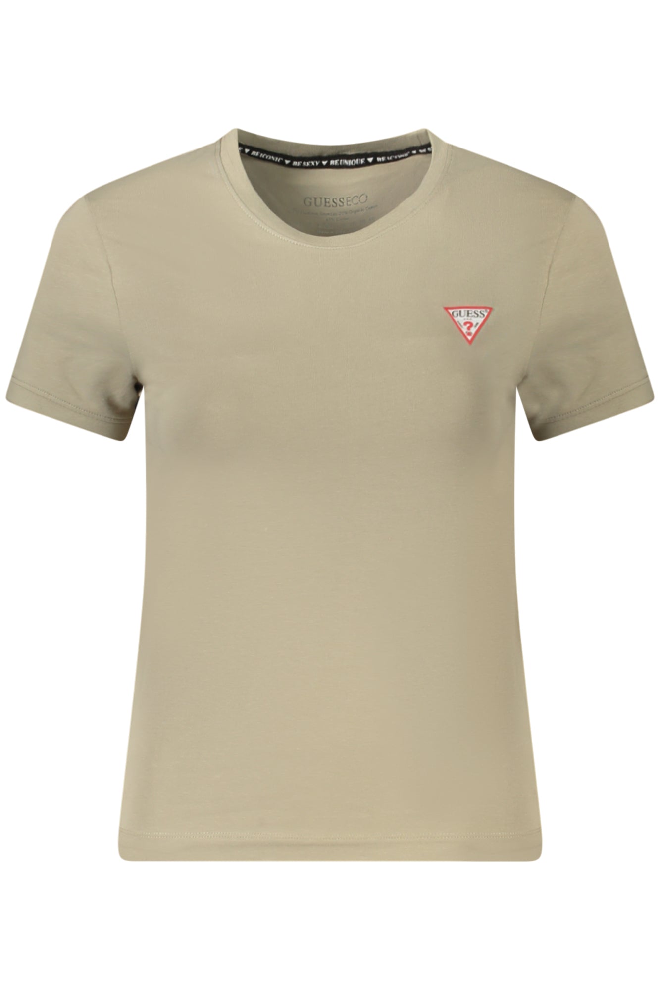 GUESS JEANS BEIGE WOMENS SHORT SLEEVE T-SHIRT
