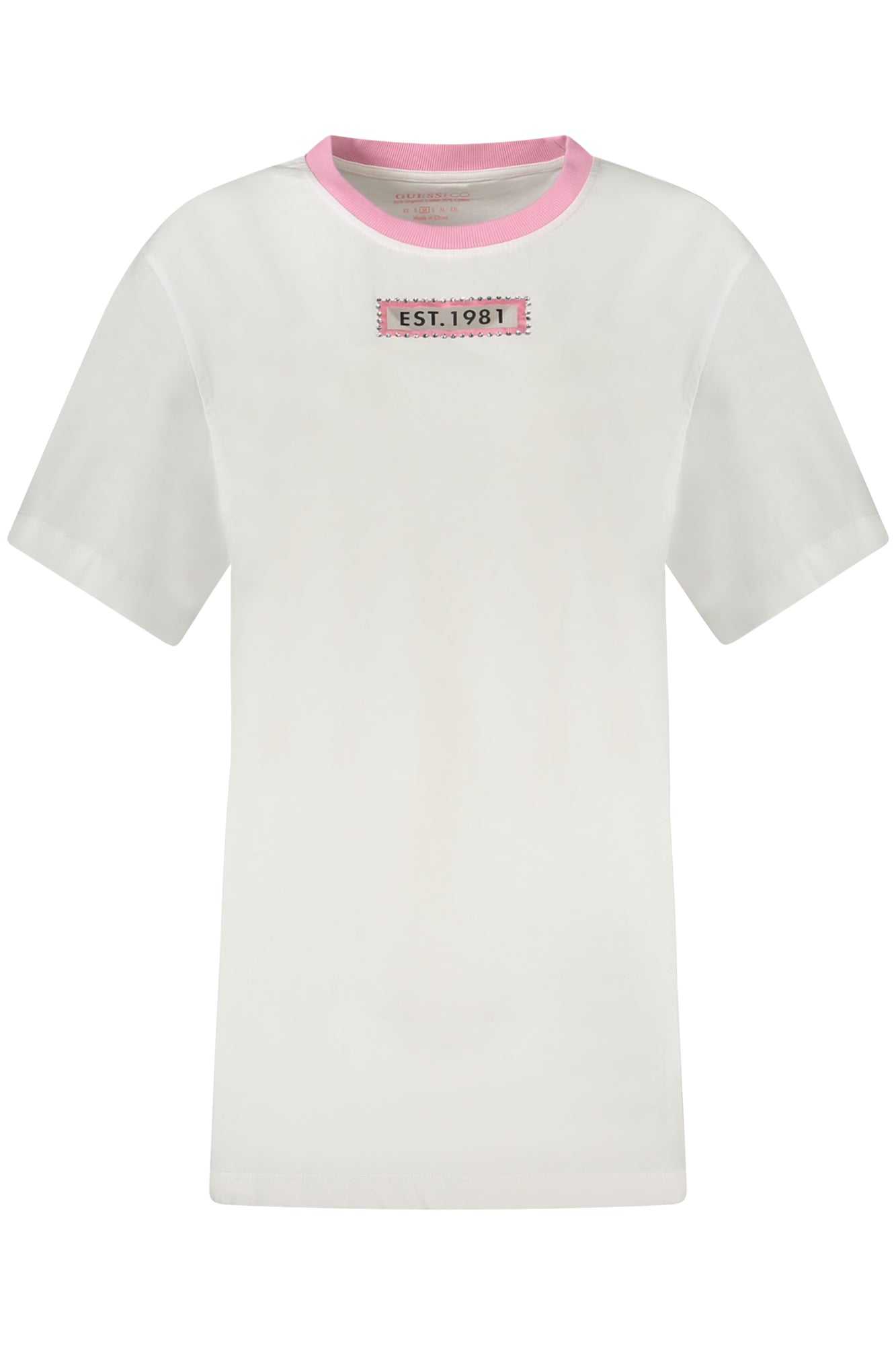 GUESS JEANS SHORT SLEEVE T-SHIRT WOMEN WHITE