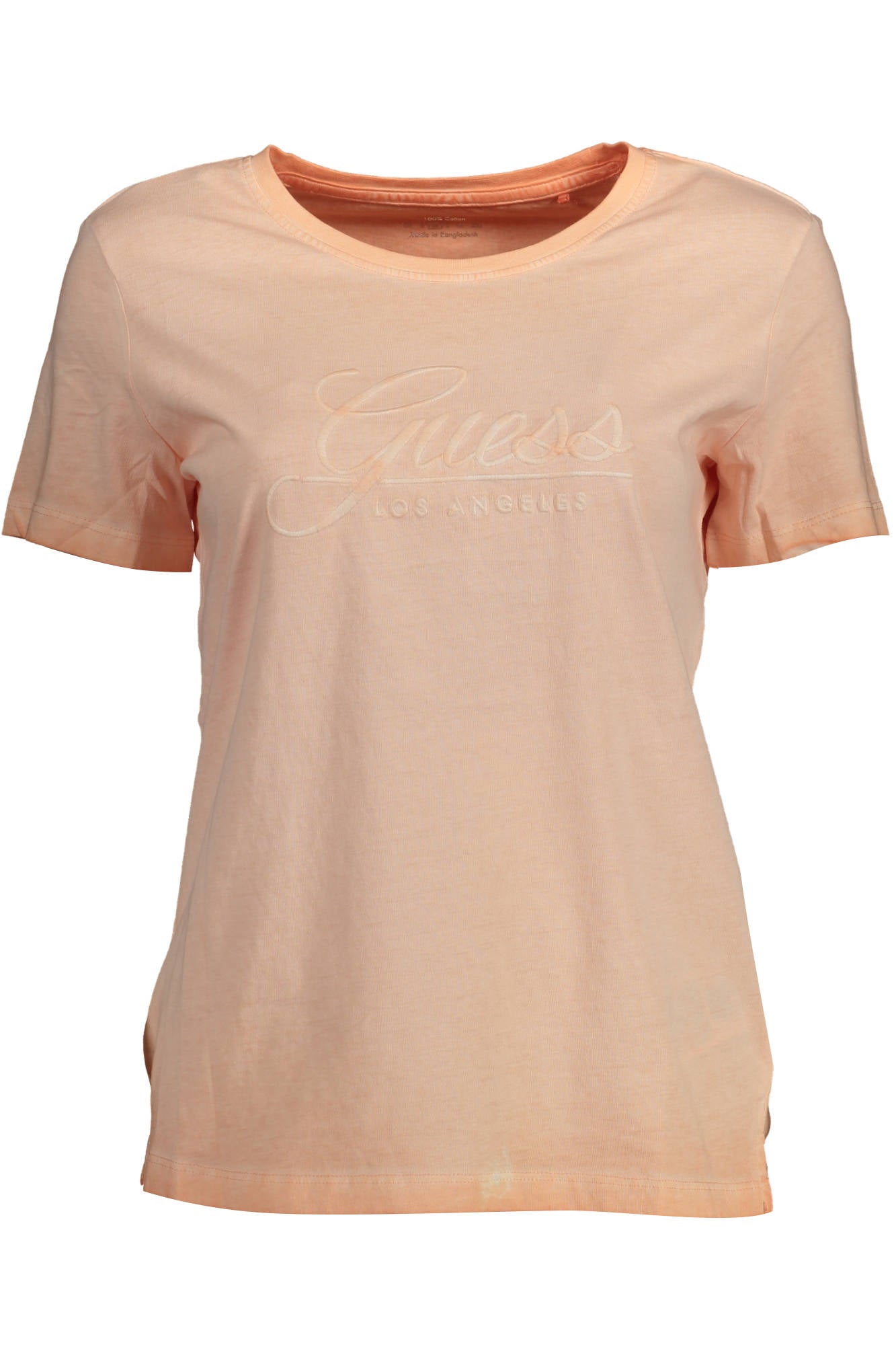 GUESS JEANS WOMENS SHORT SLEEVE T-SHIRT PINK