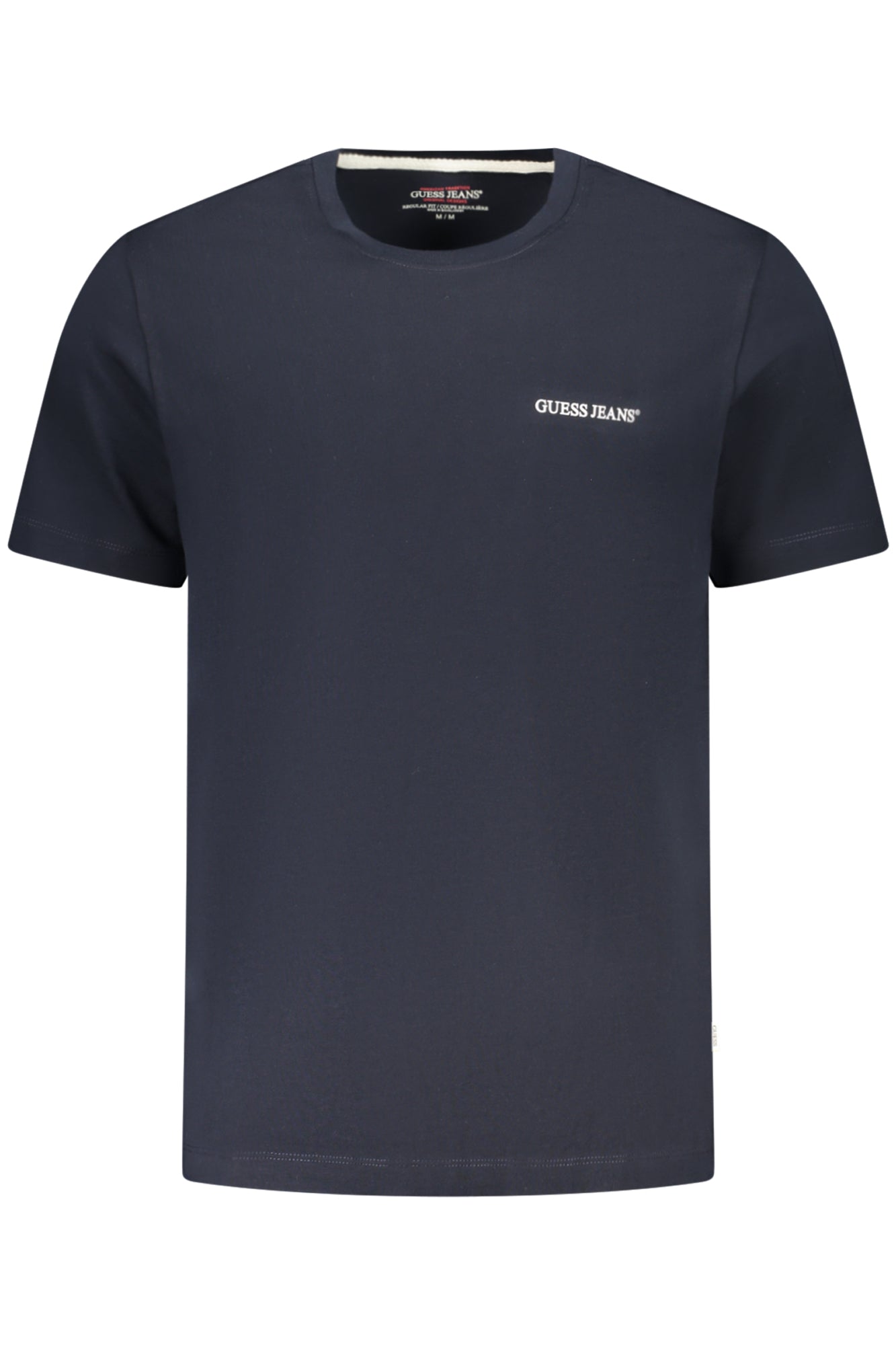 GUESS JEANS MENS SHORT-SLEEVED T-SHIRT BLUE