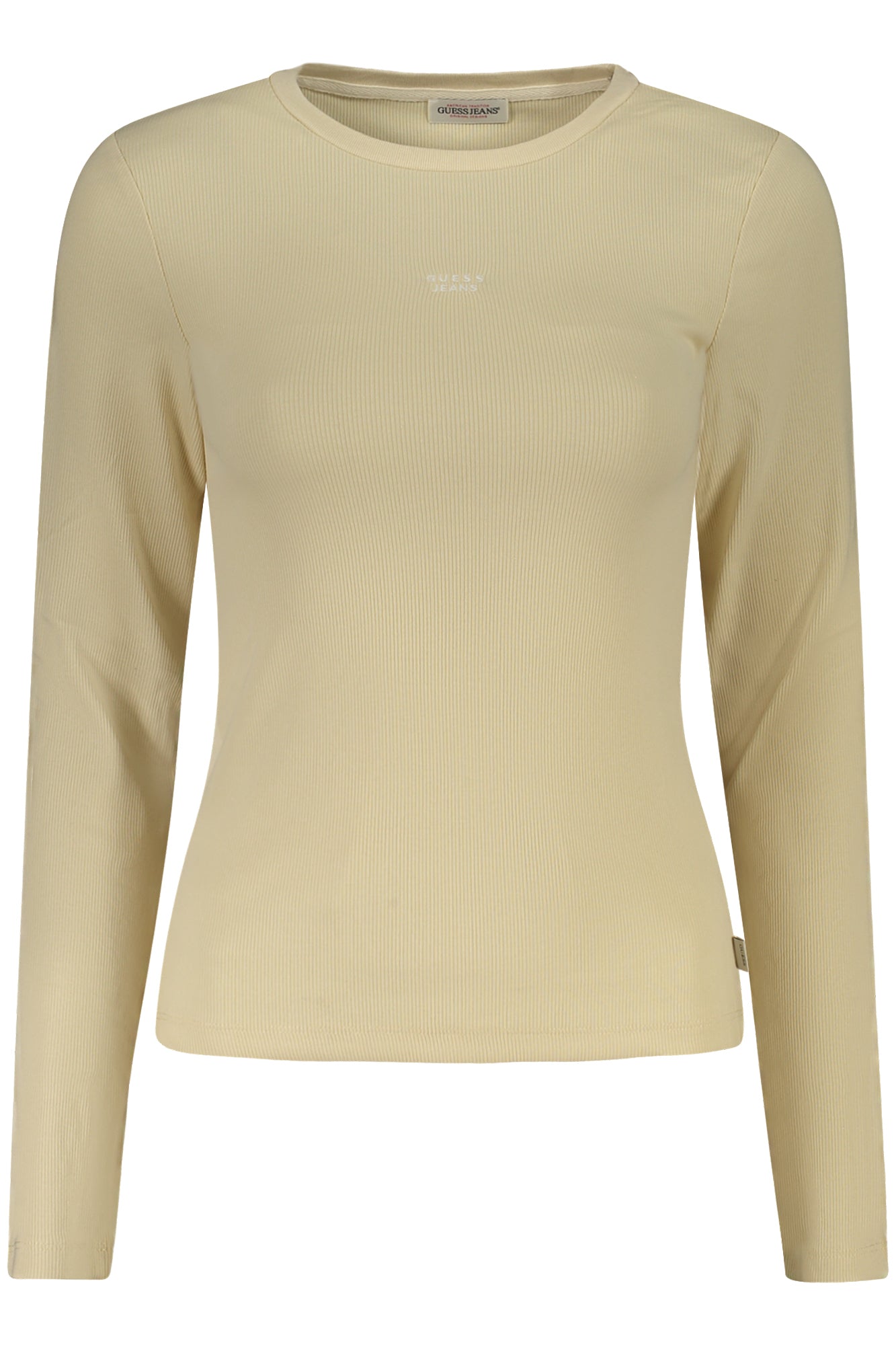 GUESS JEANS BEIGE WOMENS LONG SLEEVE T-SHIRT