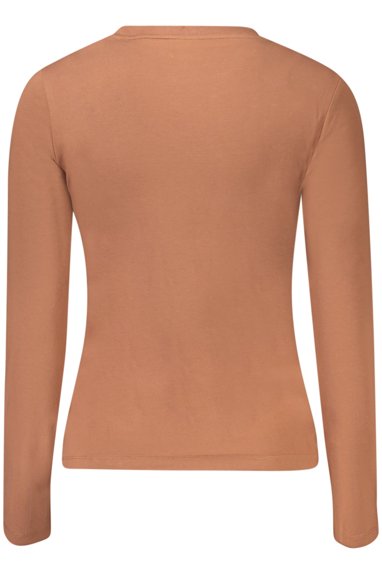 GUESS JEANS WOMENS LONG SLEEVE T-SHIRT BROWN
