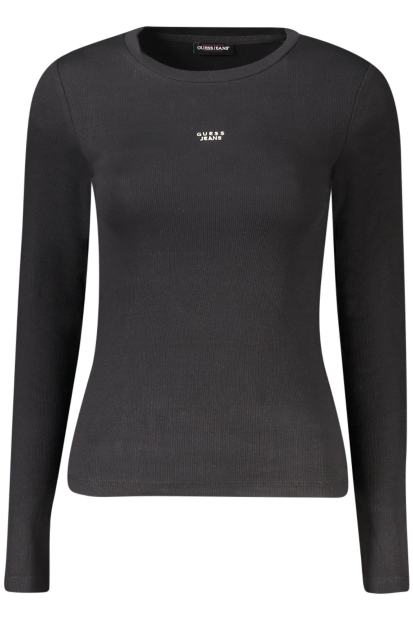 GUESS JEANS WOMENS LONG-SLEEVED T-SHIRT BLACK