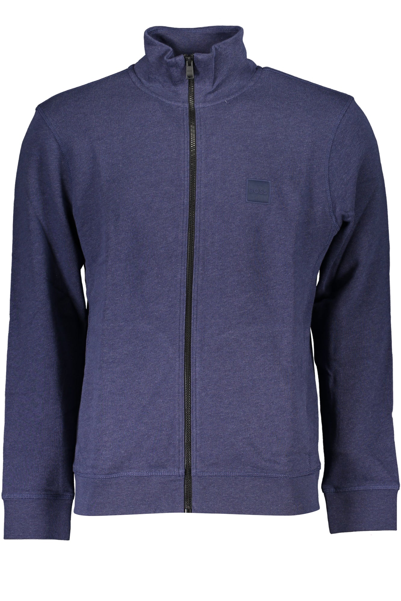 HUGO BOSS MENS BLUE ZIP SWEATSHIRT