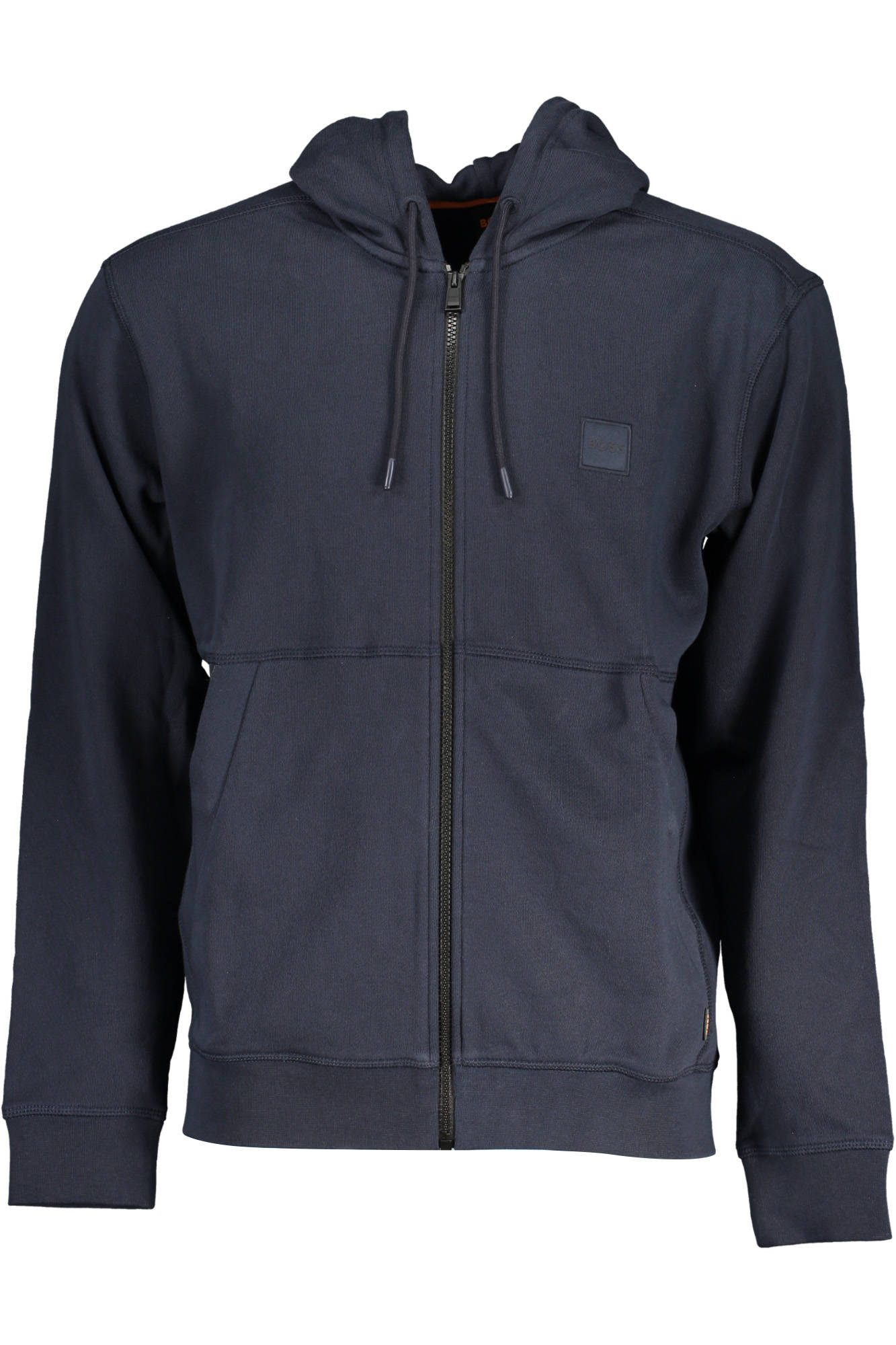 HUGO BOSS MENS BLUE ZIPPED SWEATSHIRT